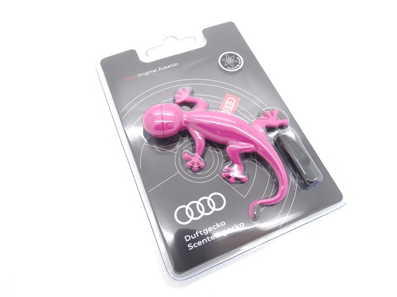 Audi Duftspender, Duftgecko pink, Lufterfrischer fürs Auto, Sonstige