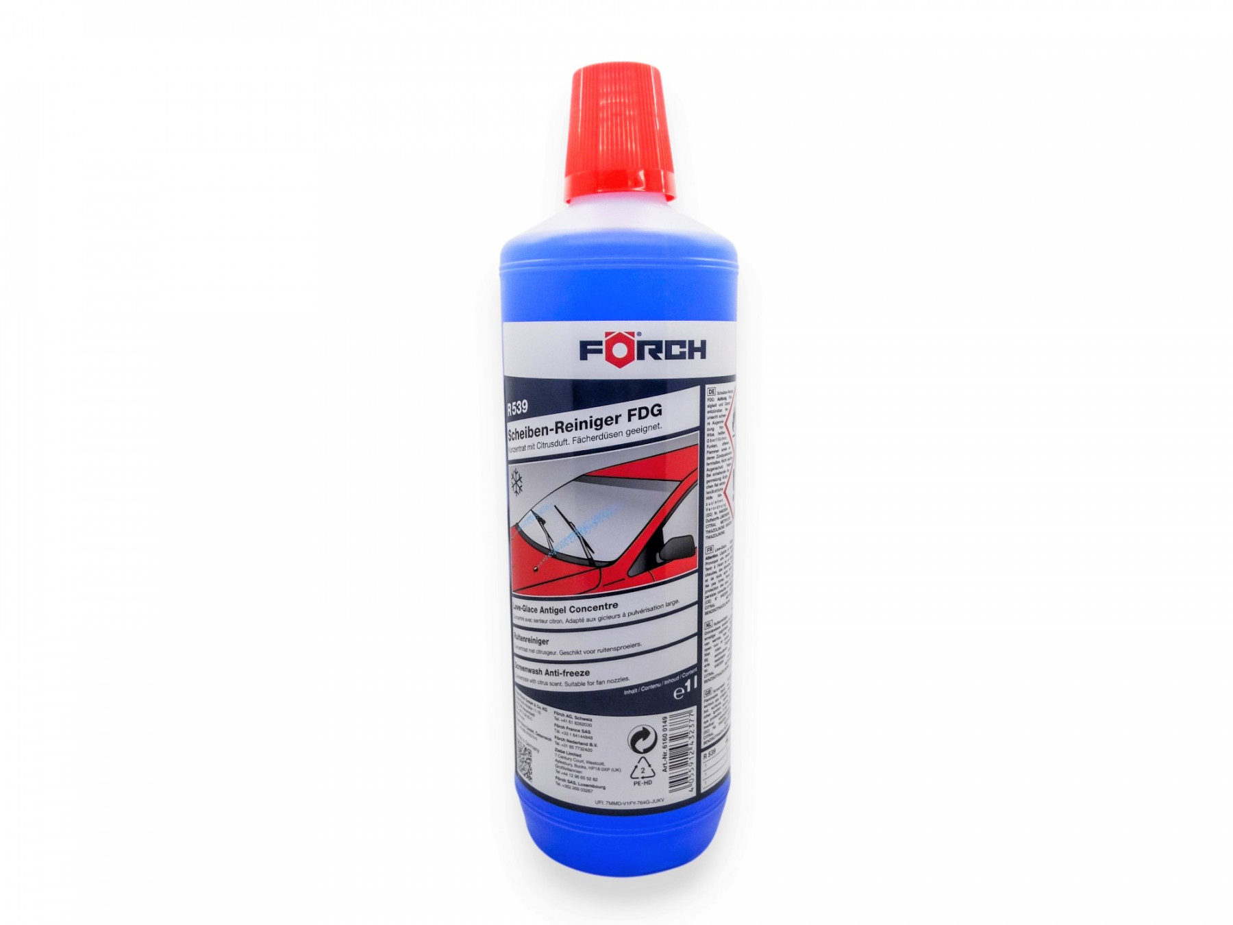 Förch Scheibenklar Scheibenfrostschutz Frostschutz Konzentrat 1 Liter -60°C