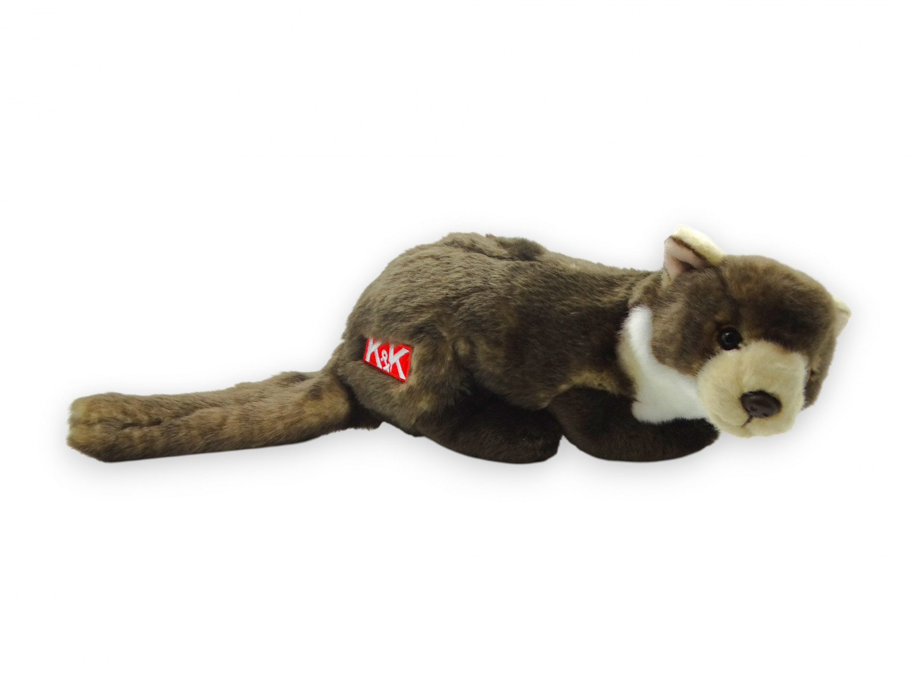 K&K Plüschmarder Kuscheltier Marder braun weiß 35 cm Z058723PLUES
