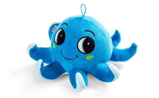 Skoda Oktopus Plüschoktopus Octavius Plüschtier Kuscheltier Stoff 30cm 5E3087576