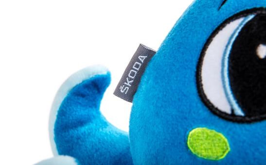 Skoda Oktopus Plüschoktopus Octavius Plüschtier Kuscheltier Stoff 30cm 5E3087576