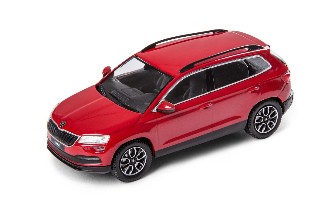 Skoda Karoq Modellauto Miniatur 1:43 Velvet-Rot 5A7099300  F3P