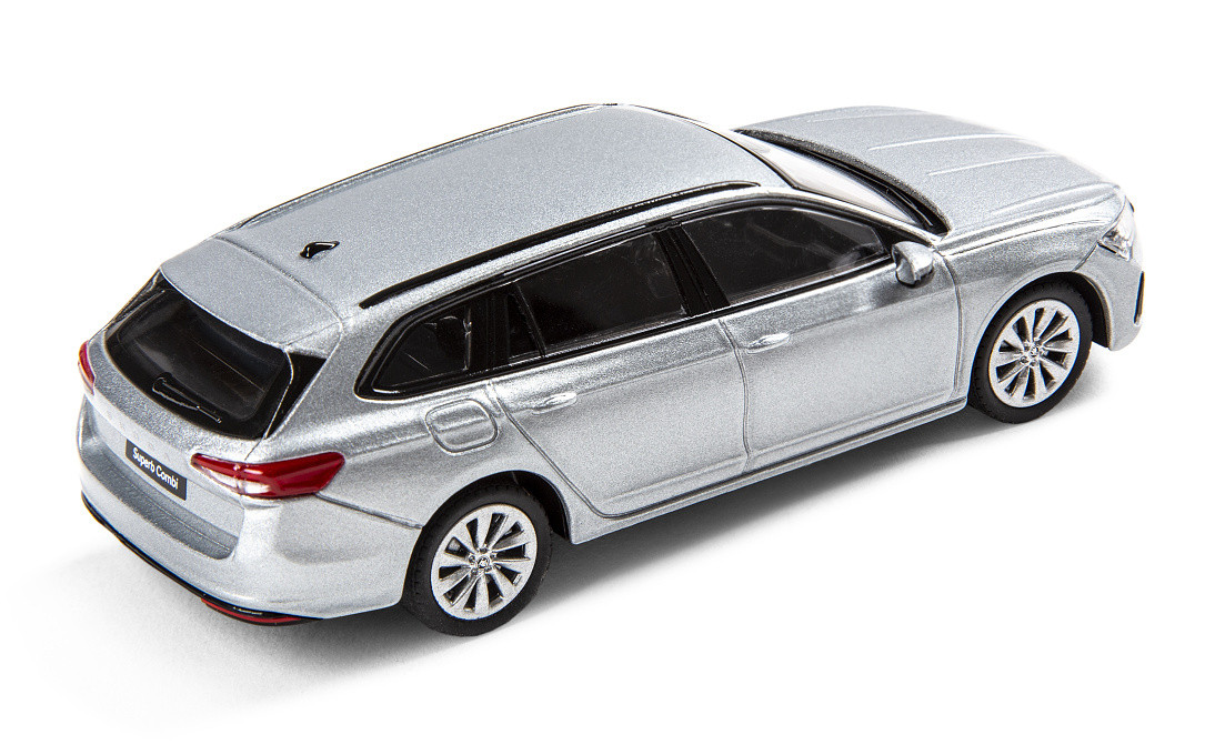 Skoda Superb Combi 2025 Modellauto Miniatur 1:43 Pebble Silber 3P0099300 M7P