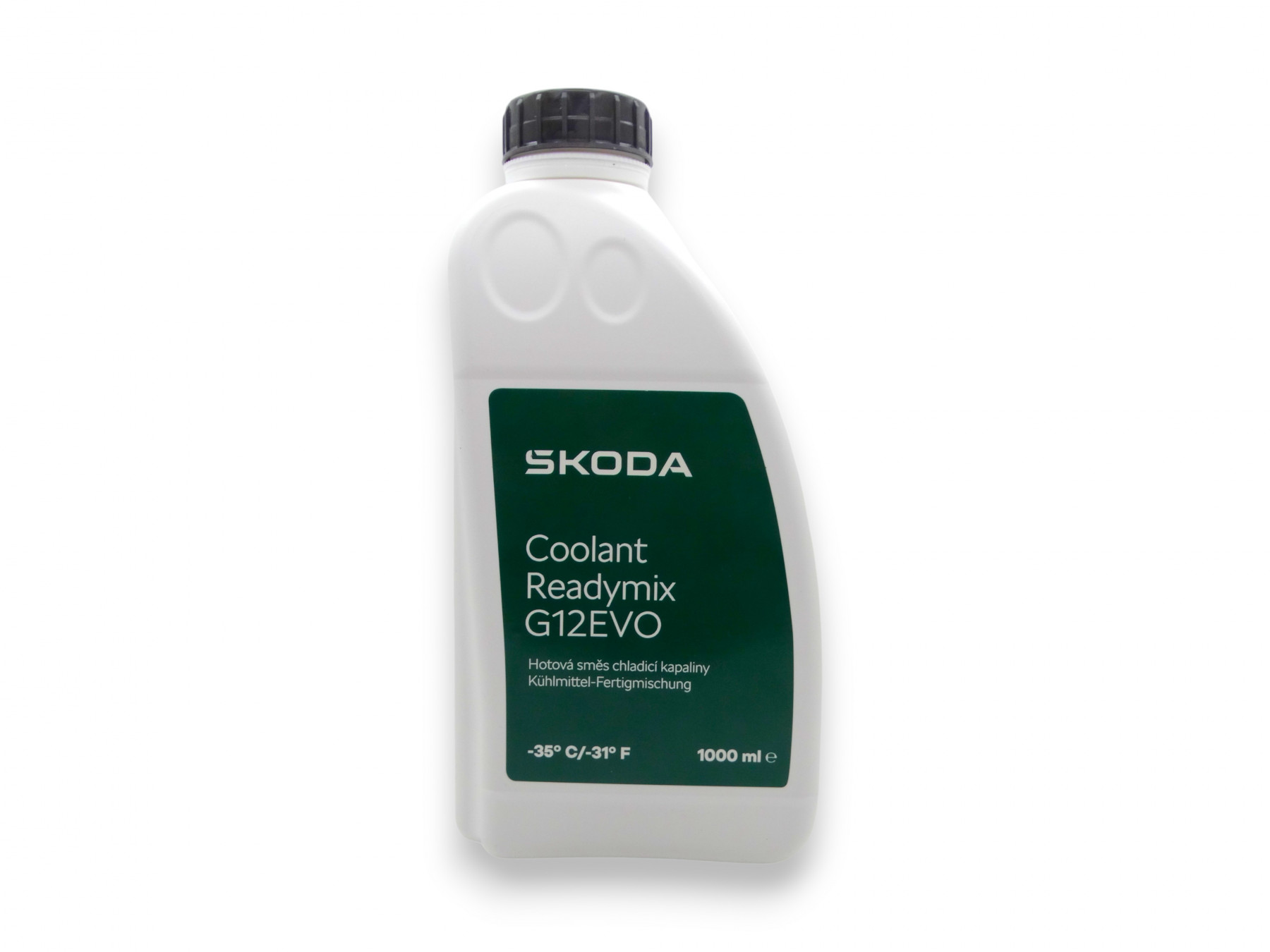 Original Skoda Kühlmittel G12 evo G12+ Kühlerfrostschutz Fertigmischung 1 Liter 000096320JG