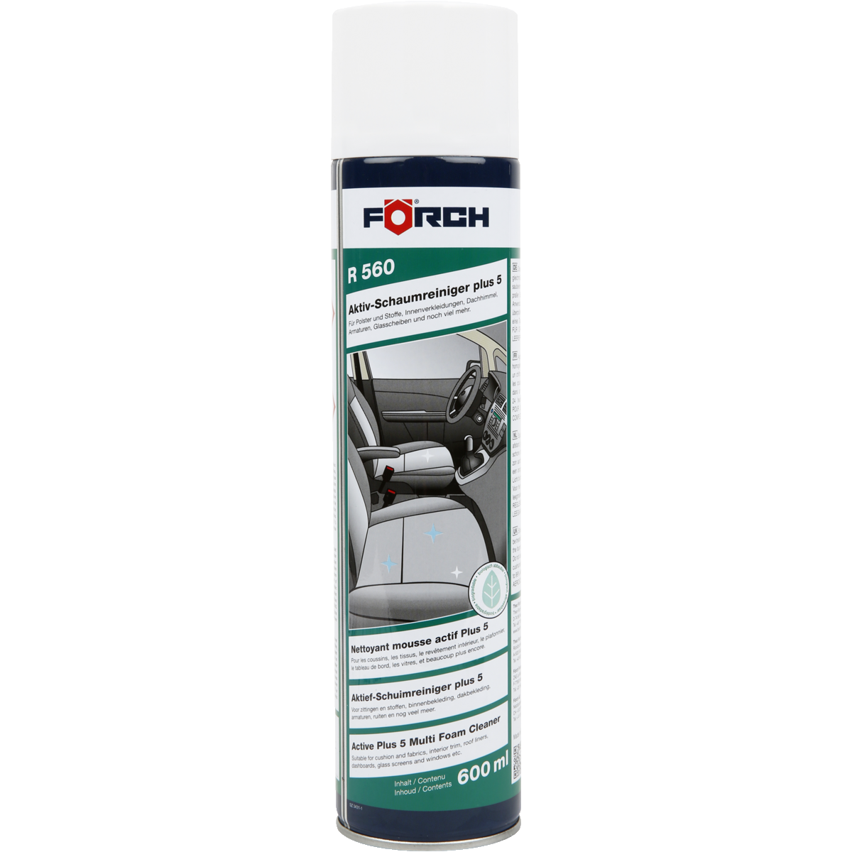 Förch R560 Aktiv-Schaumreiniger plus für Polster Stoffe Fenster Armaturen 600ml
