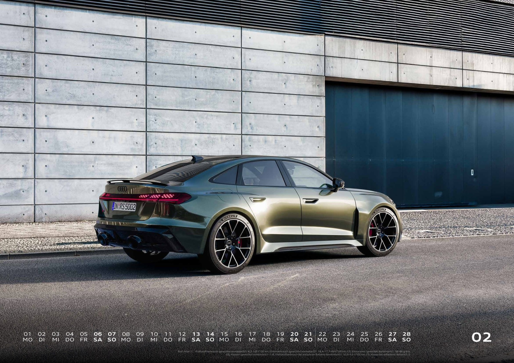 Wandkalender Fotokalender 2027 mit Audi Motiven Calender Bürokalender 59x42 cm