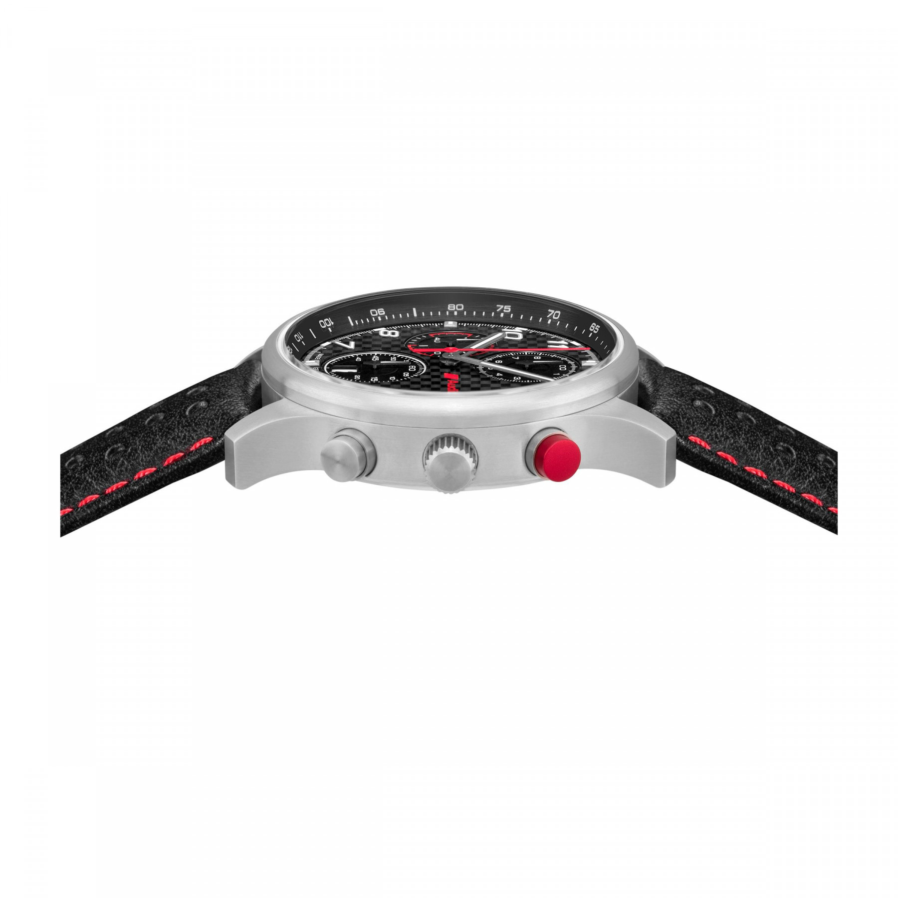 Audi Sport Chronograph Herren Edelstahl und Carbon silber schwarz 3102500500