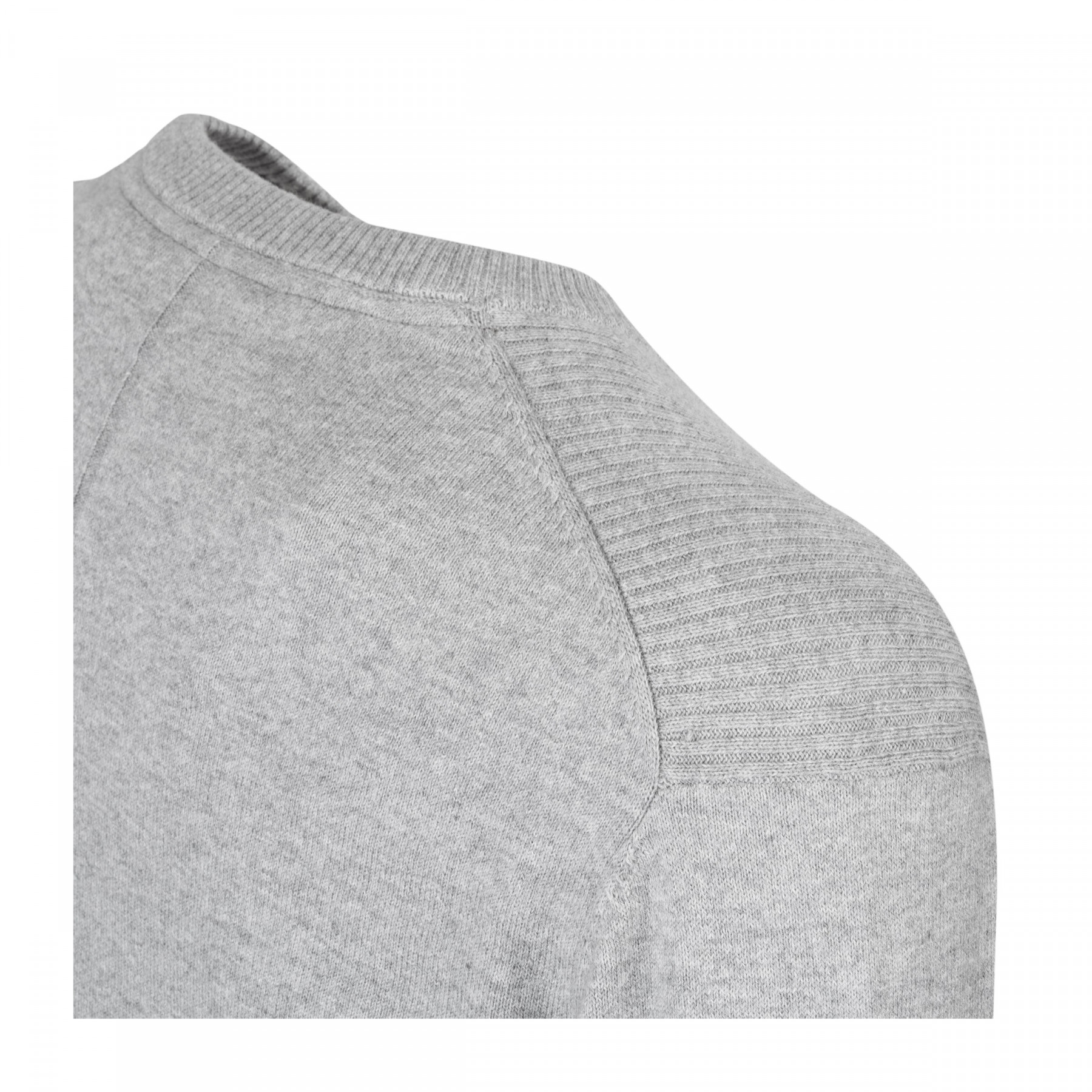 Audi Strickpullover Pullover Pulli Rundhals Audi Ringe Herren hellgrau