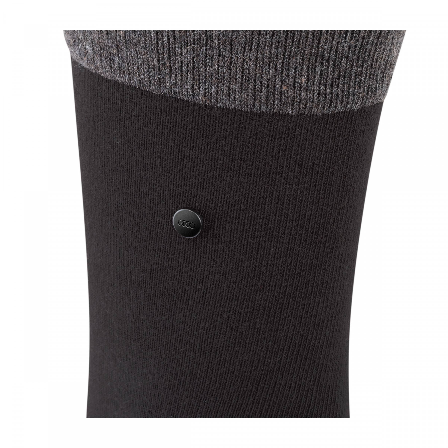 Audi Socken Ringe-Emblem Baumwolle weich Herren schwarz grau 313250070