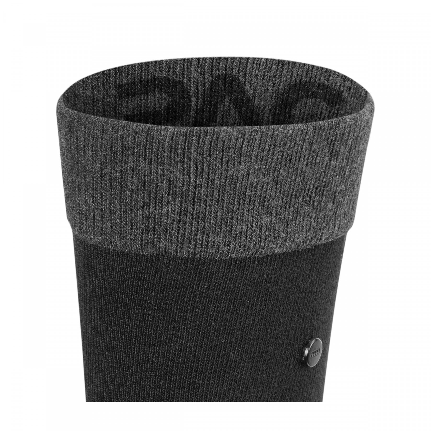 Audi Socken Ringe-Emblem Baumwolle weich Herren schwarz grau 313250070