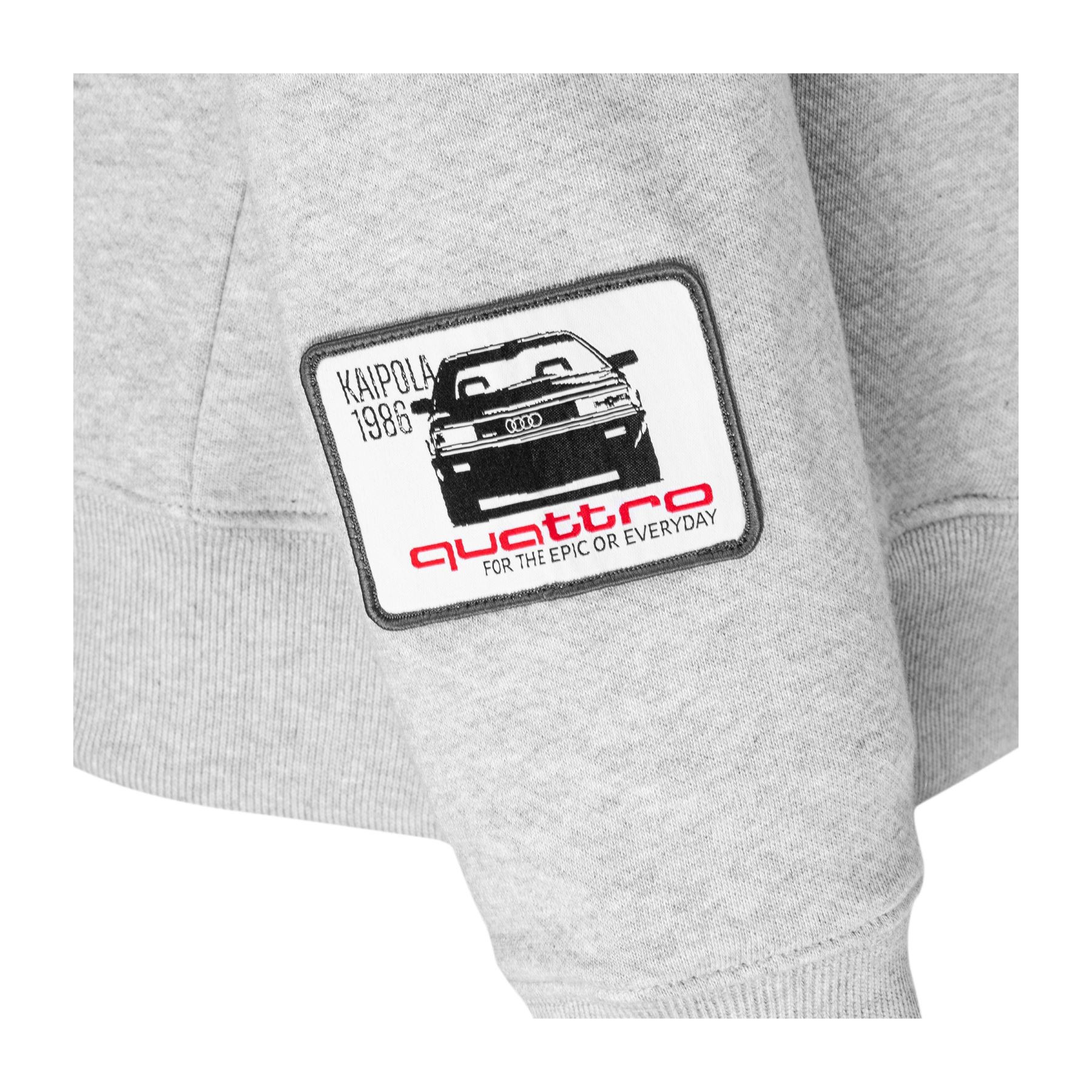 Original Audi Kaipola 86 Hoodie Kapuzenpullover unisex grau