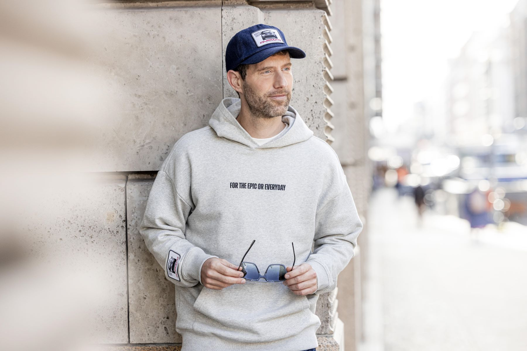 Original Audi Kaipola 86 Hoodie Kapuzenpullover unisex grau