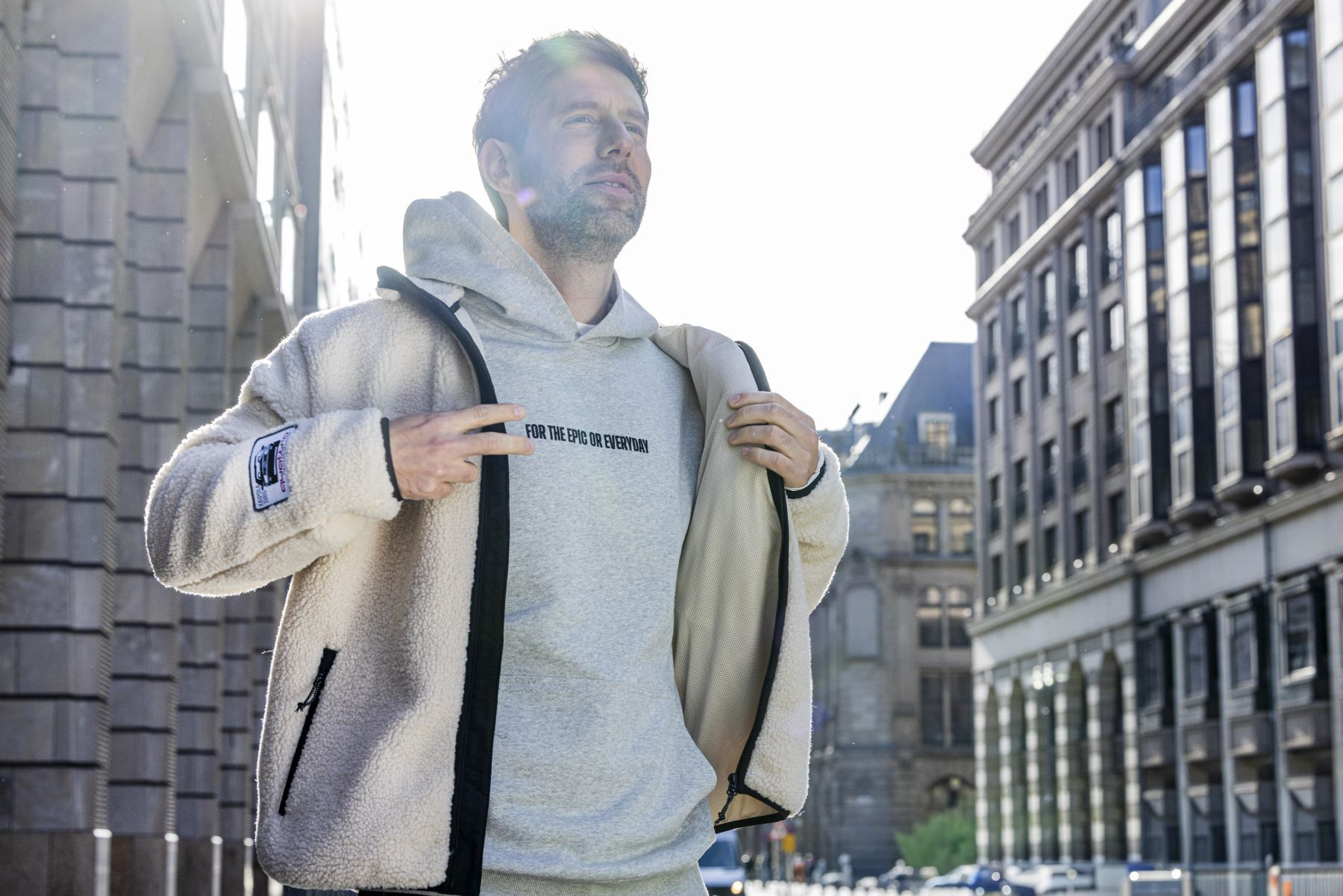 Original Audi Kaipola 86 Hoodie Kapuzenpullover unisex grau