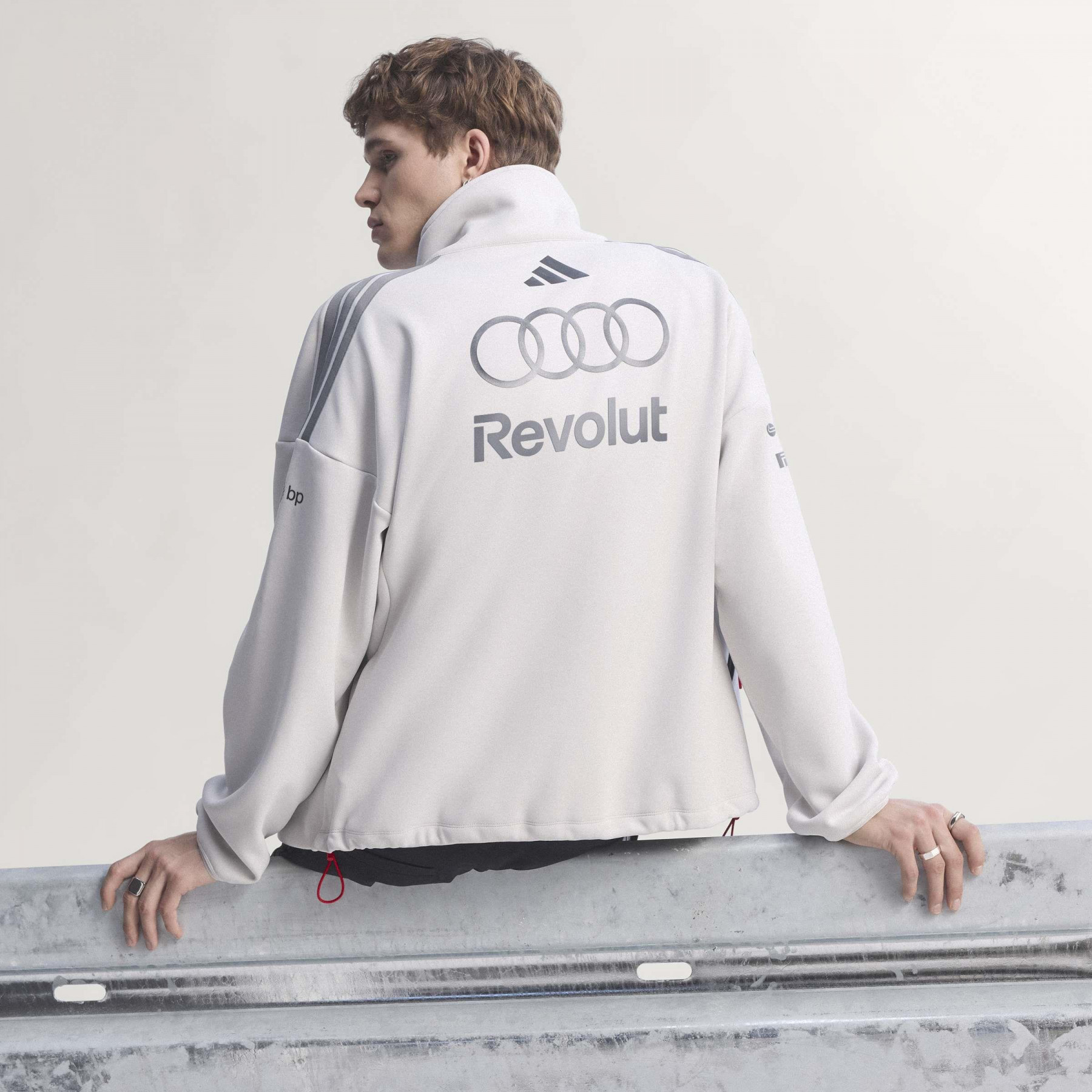 Audi Formel 1 Trainingsjacke Tracktop Jacket Herren grau L, XL, XXL