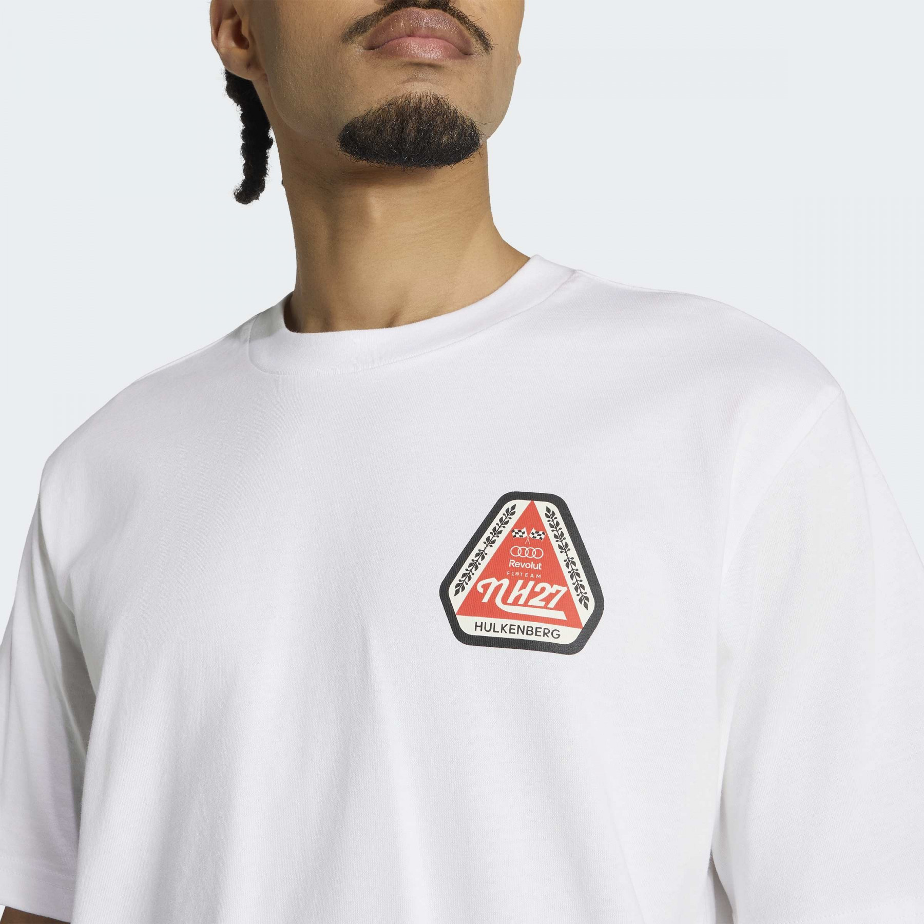 Audi Formel 1 T-Shirt Rundhals Herren weiß Fan Hulkenberg M, L, XL, XXL, XXXL