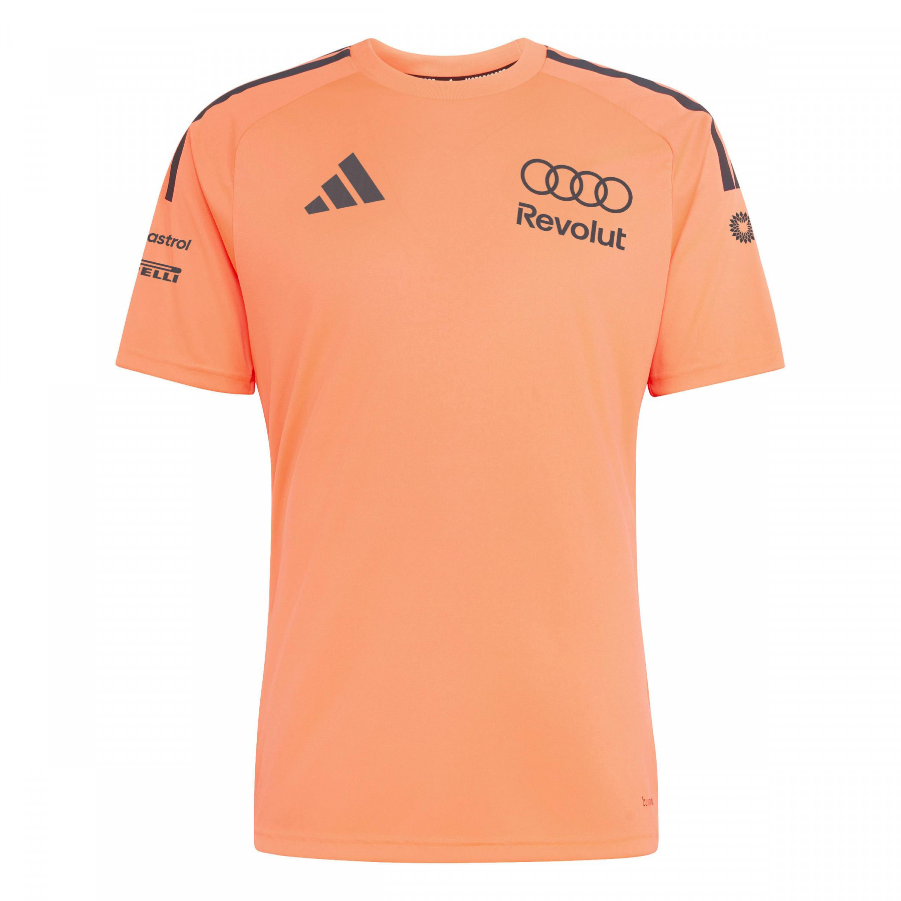 Audi Formel 1 T-Shirt Rundhals Herren orange Mechanics Set Up M, L, XL, XXL