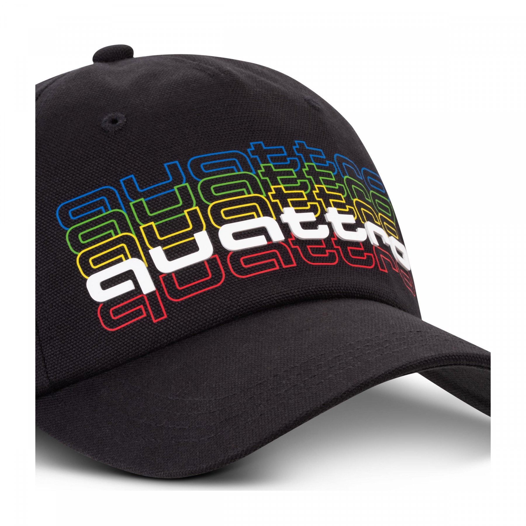 Audi quattro pulse Cap Baseballcap schwarz  mehrfarbiges quattro Logo 3132609500