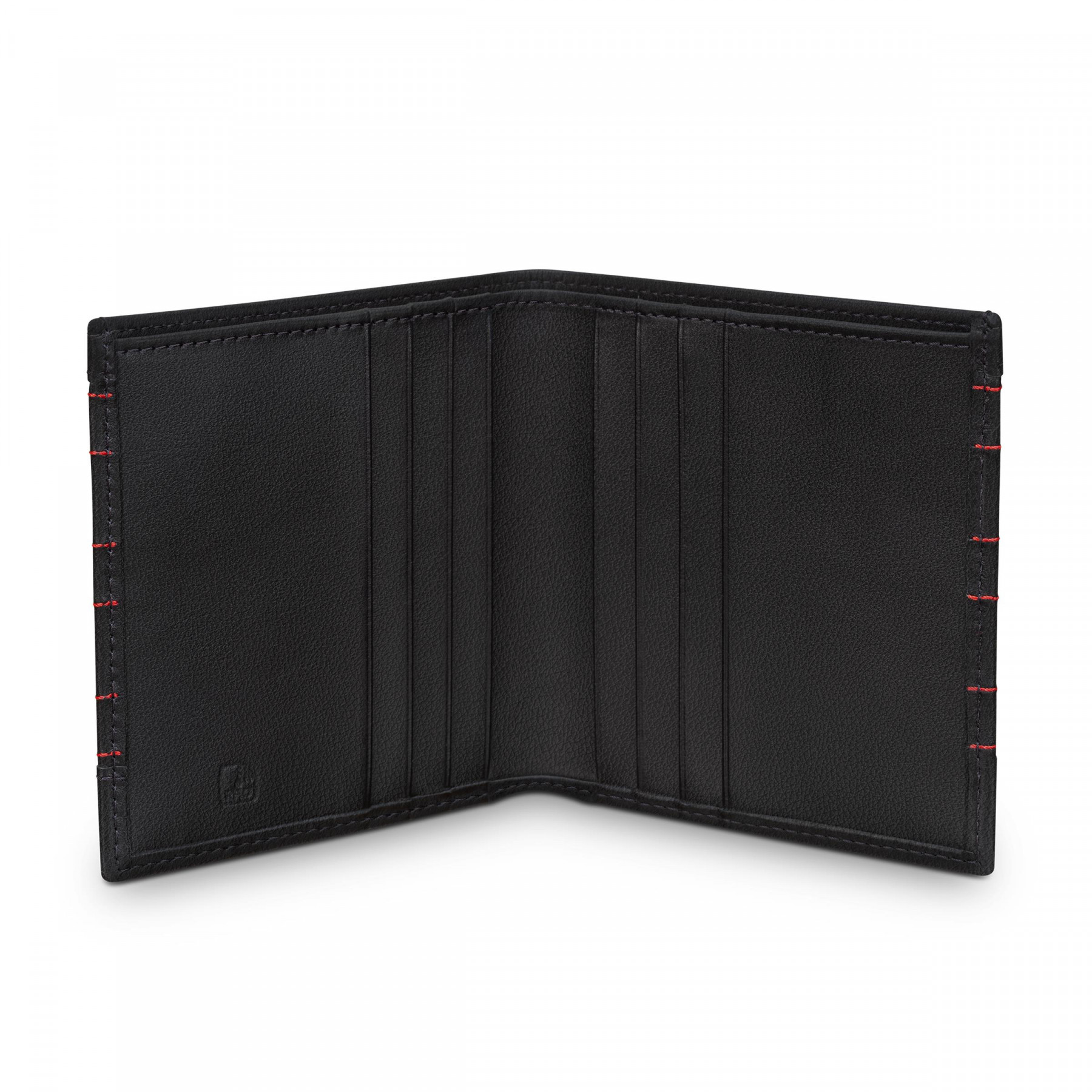 Audi Sport Minibörse Geldbörse Portemonnaie Leder Herren schwarz rot 3152601000