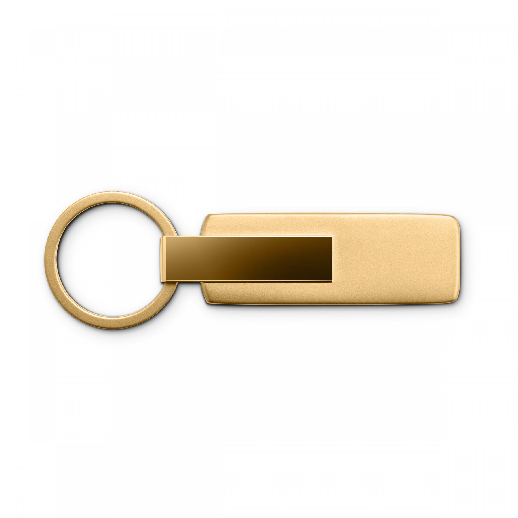 Audi Schlüsselanhänger Audi Ringe Edelstahl matt und glänzend gold 3182501820