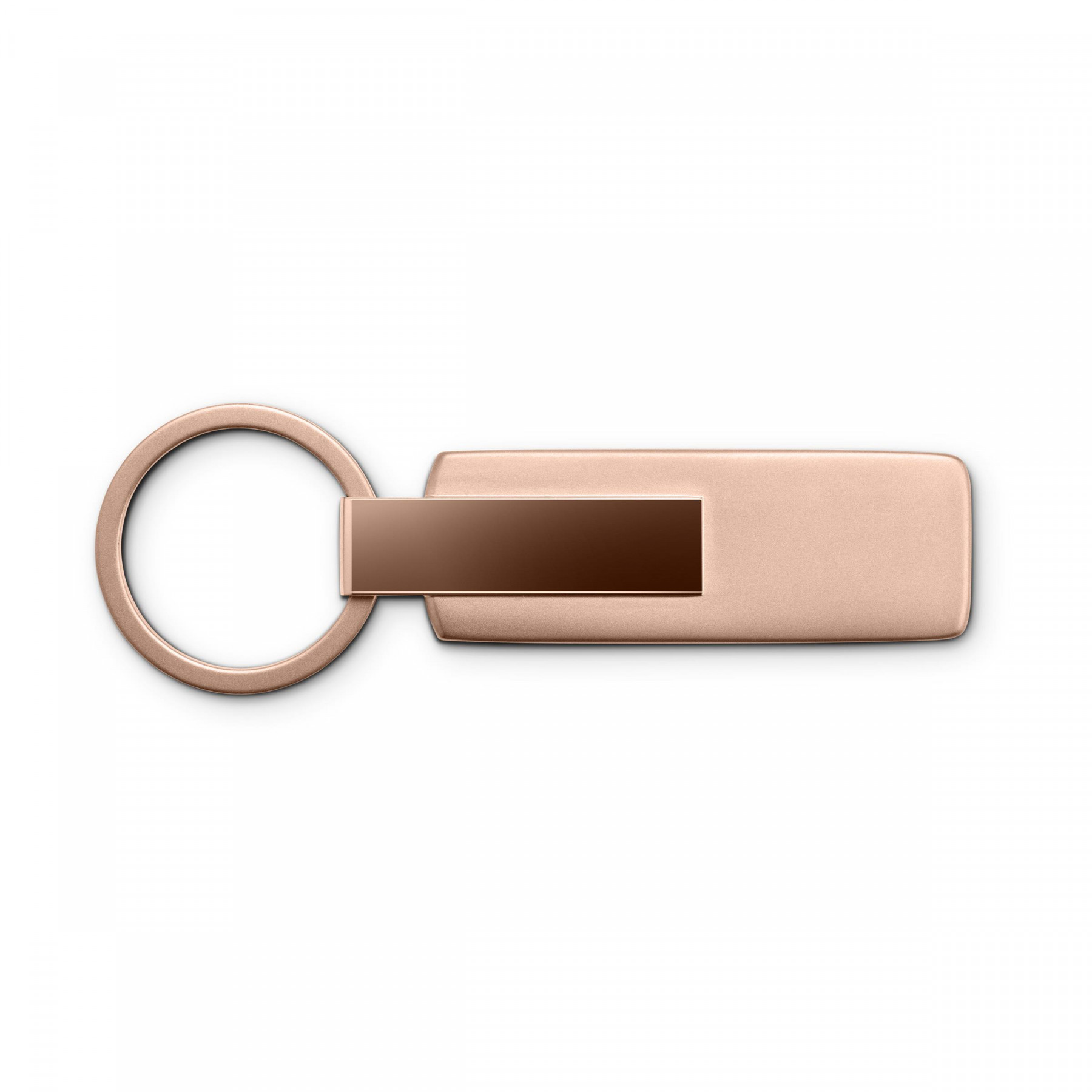 Audi Schlüsselanhänger Audi Ringe Edelstahl matt und glänzend rosé 3182501830