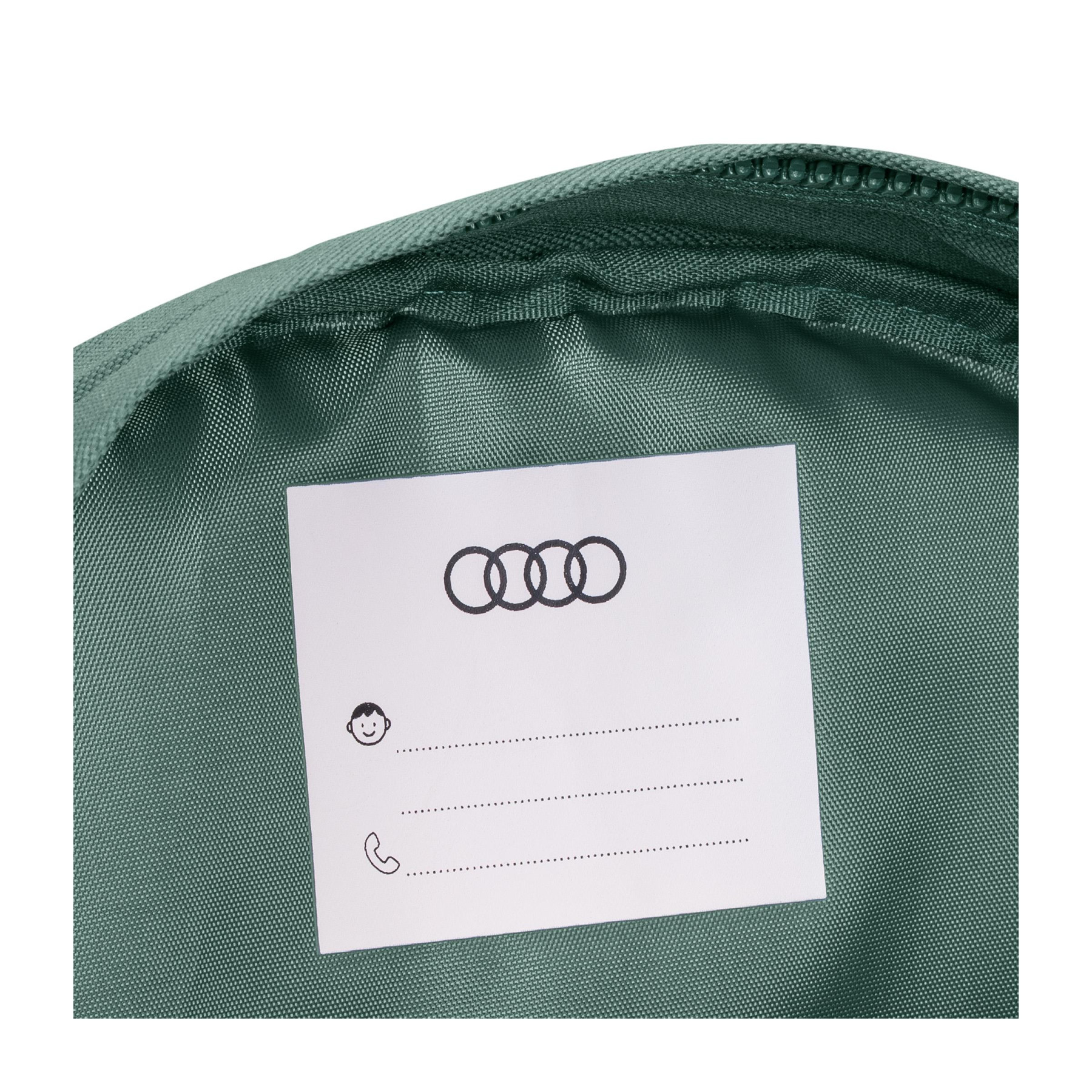 Audi Kleinkinder Rucksack Audi Ringe Stick 7 Liter blau-grün 3202603400