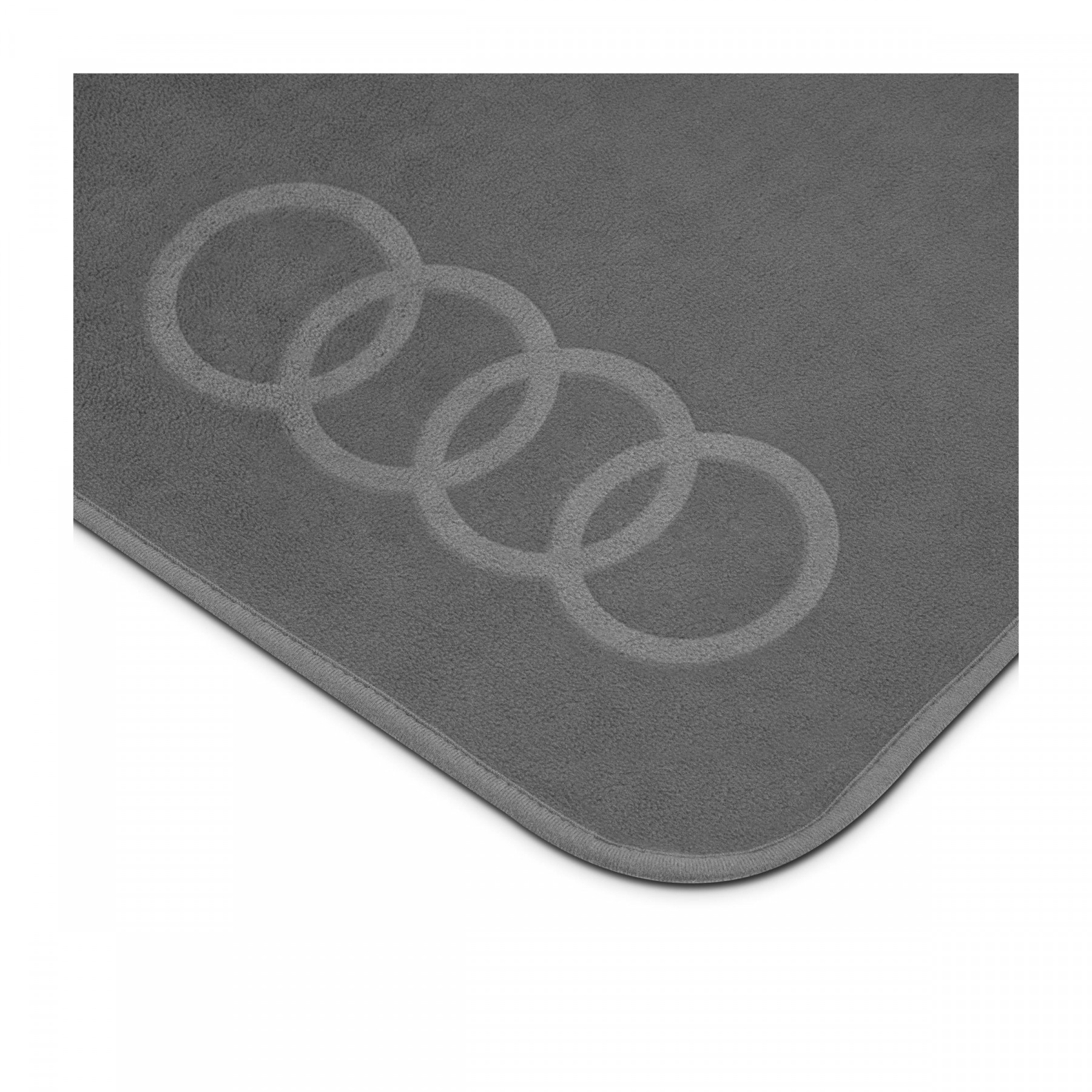 Audi Fleecedecke Plüschdecke einrollbar mit Reißverschlusstasche Grau 3292500800