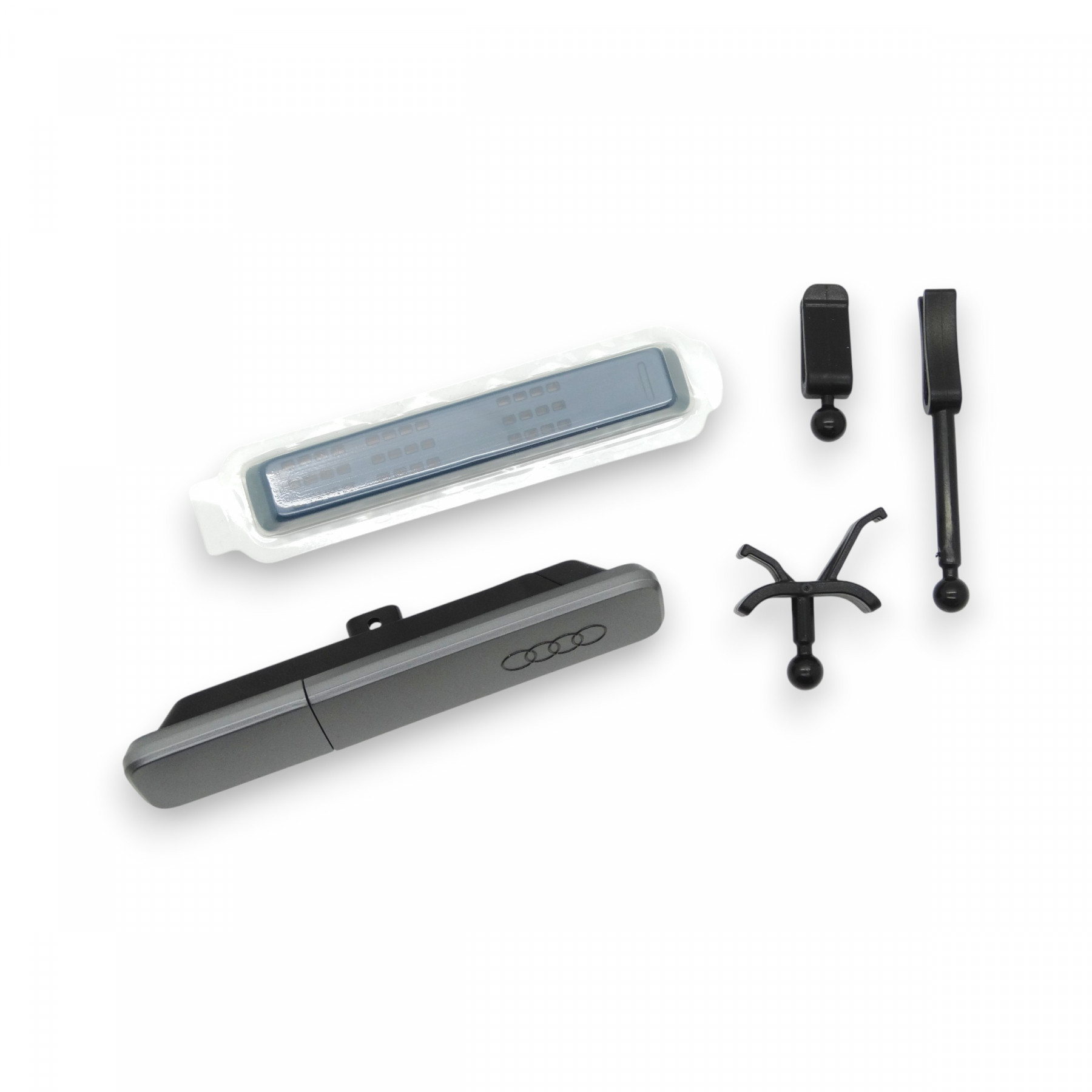 Original Audi Duftspender Lufterfrischer nachfüllbar mediterran grau 85B087009