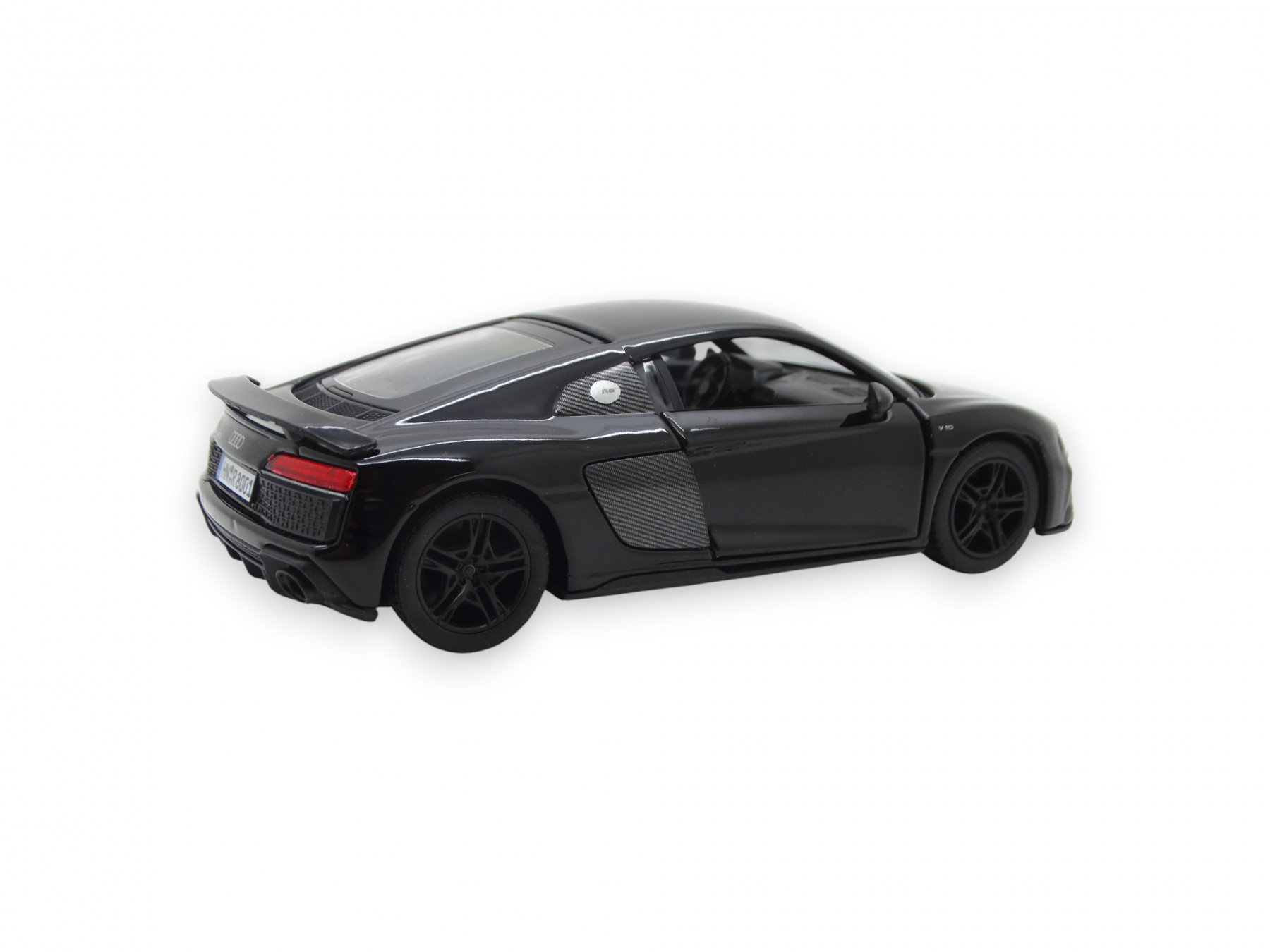 Audi R8 Coupé 1:36 Pullback Spielzeugauto Rückziehauto Kinder schwarz