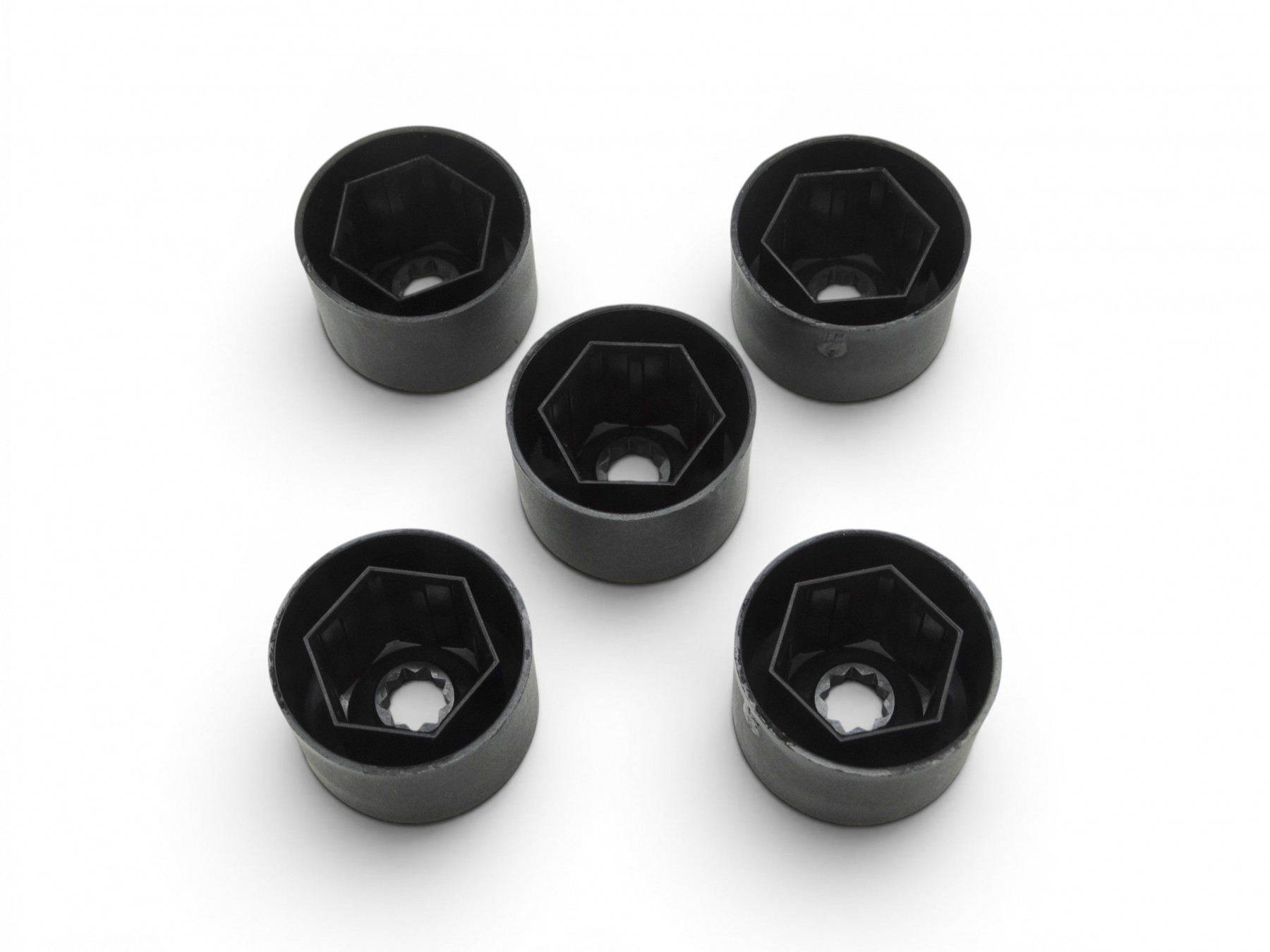 5x Original VW Kappen Abdeckkappen für Radschrauben Sw 17 Radbolzen 1K0601173 9B9