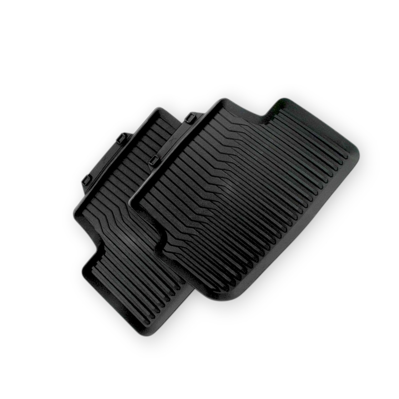 Original Audi A1 GB Gummifußmatten Gummimatten vorne + hinten schwarz 