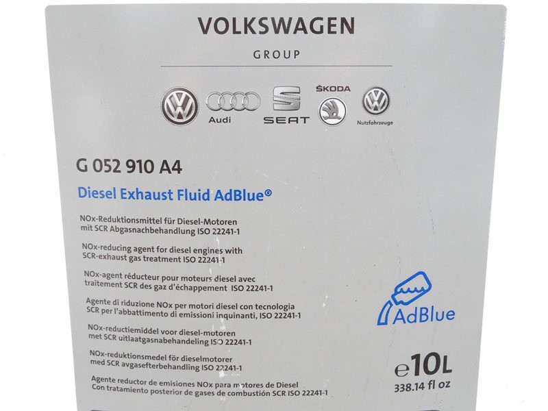Original Audi VW Adblue® 10 Liter Harnstofflösung ISO22241-1 +  Einfüllschlauch