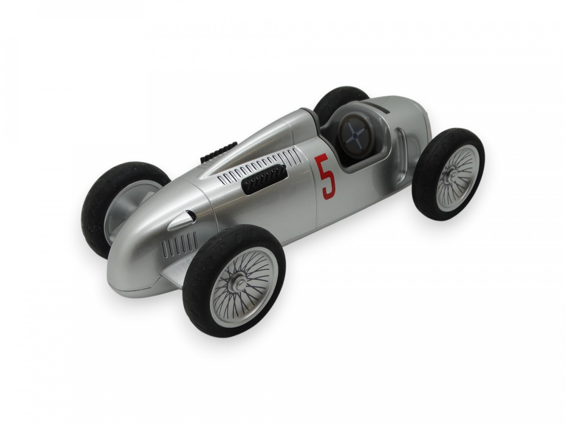 Auto Union Typ C Kinderspielzeug Spielzeugauto Miniatur 1:18 silber