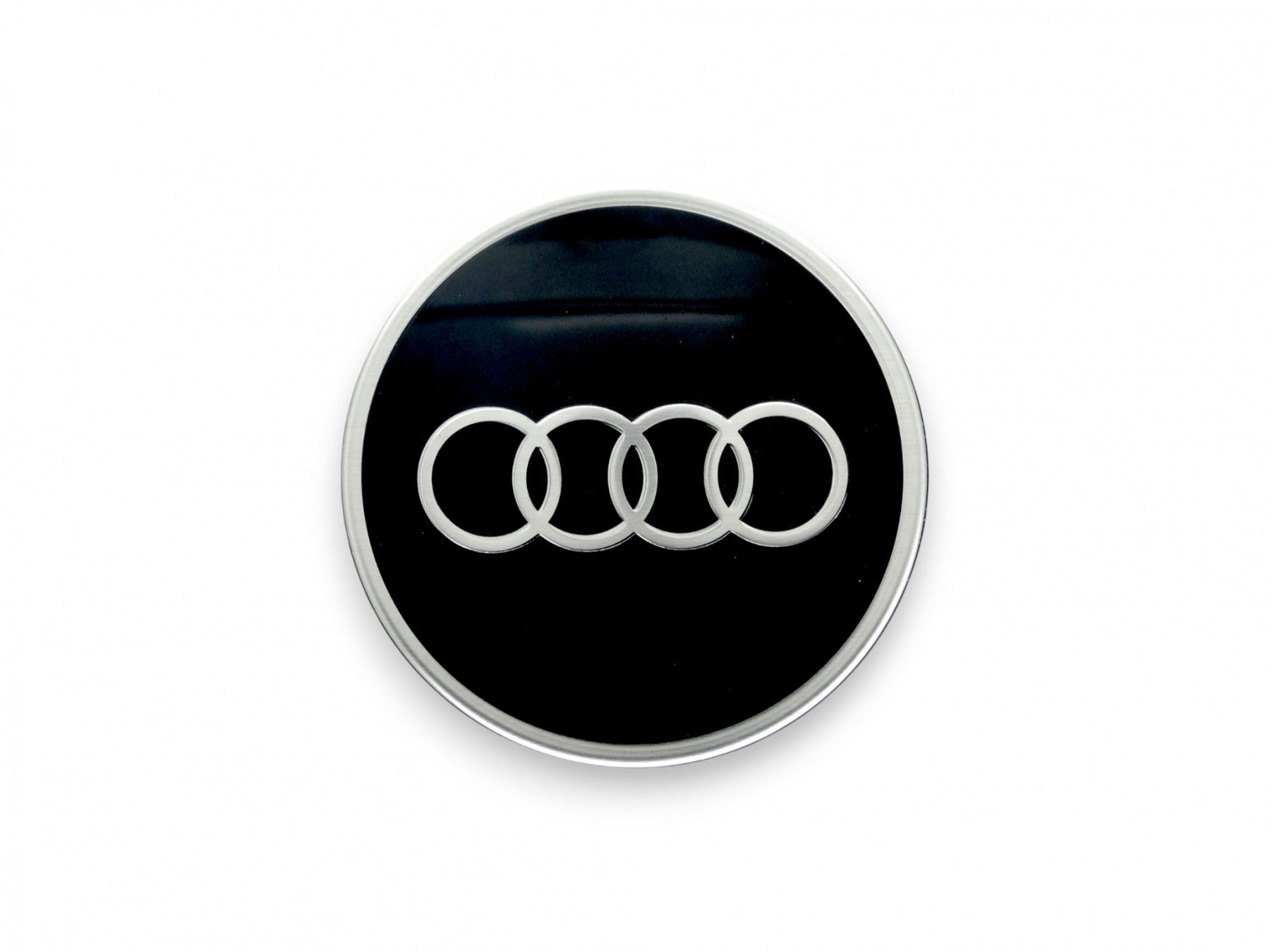 Original Audi Dynamische Nabendeckel Nabenkappen schwarz Audi Ringe 4M8071006