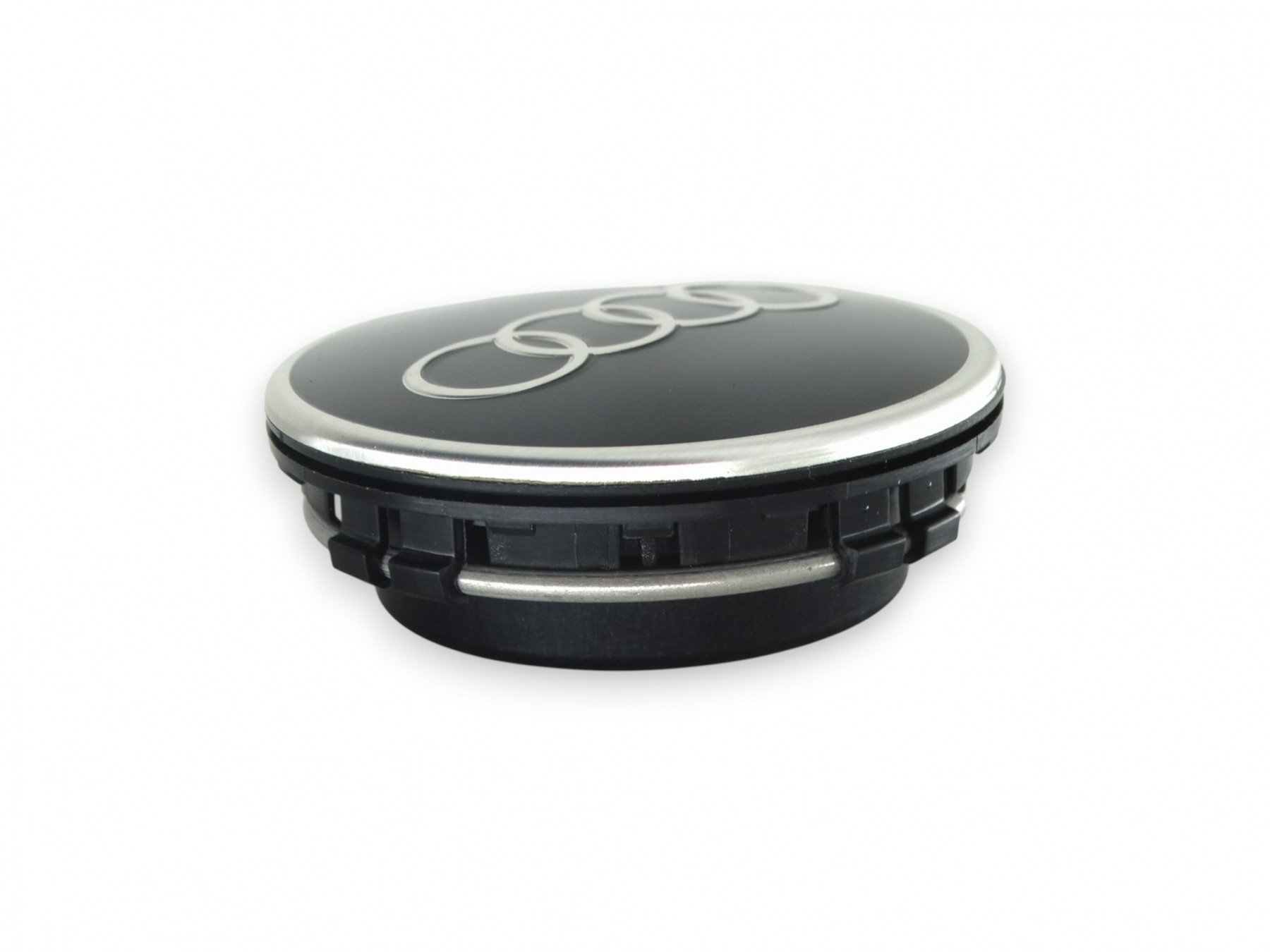 Original Audi Dynamische Nabendeckel Nabenkappen schwarz Audi Ringe 4M8071006