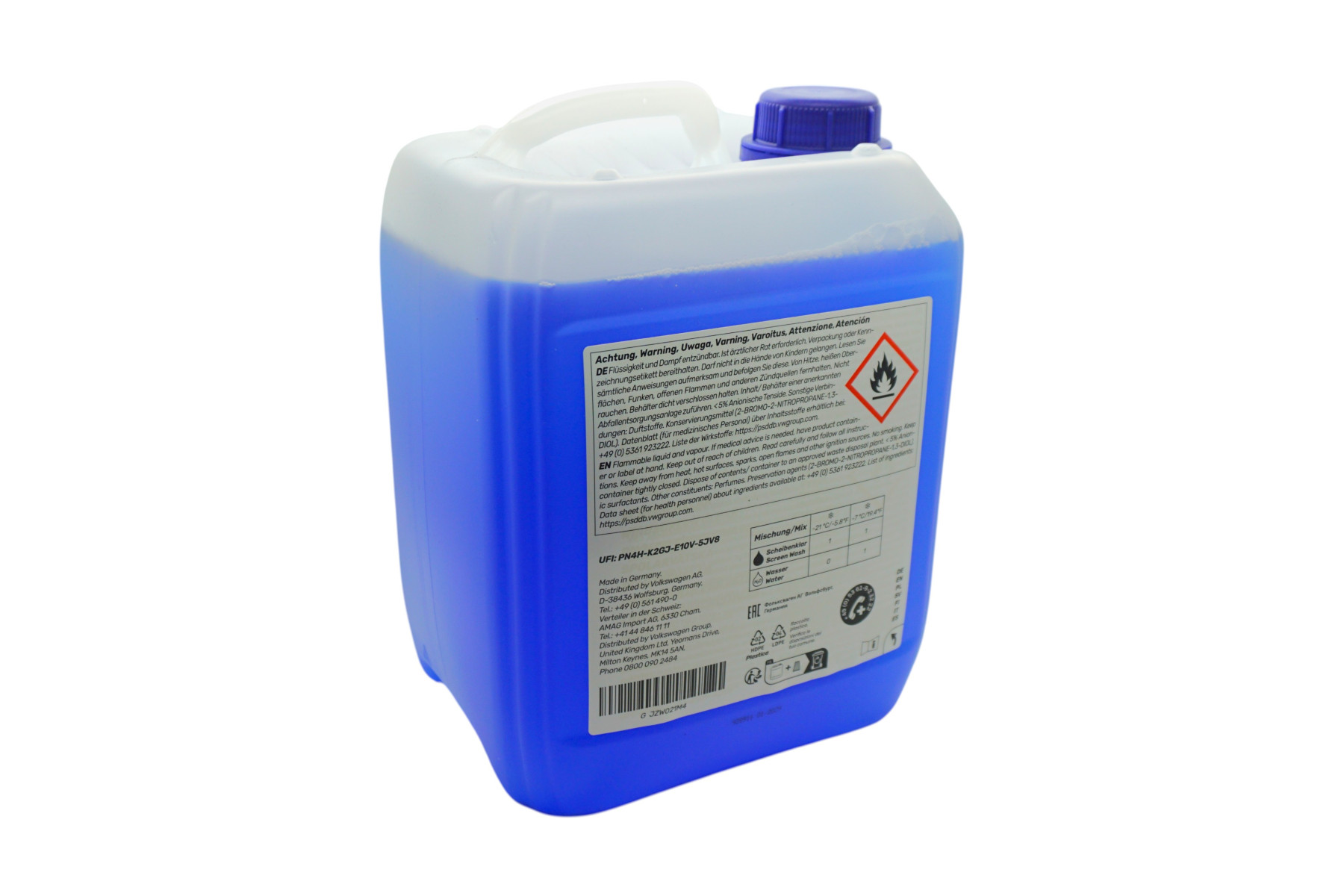 Original VW HORUM Scheibenklar Scheibenfrostschutz Frostschutz Winter 5 Liter G  JZW021M4Original VW Economy Scheibenklar Scheibenfrostschutz Frostschutz Winter 5 Liter G  JZW021M4