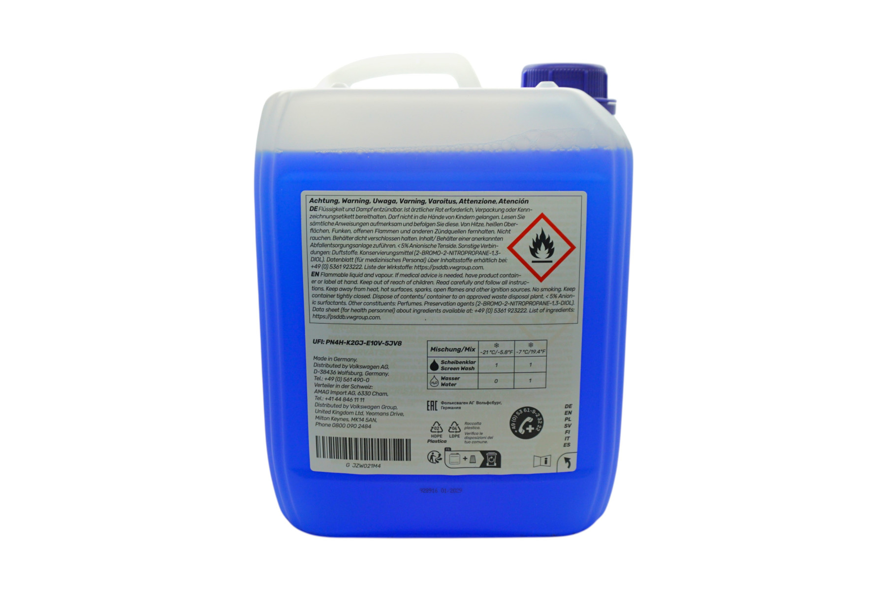 Original VW HORUM Scheibenklar Scheibenfrostschutz Frostschutz Winter 5 Liter G  JZW021M4Original VW Economy Scheibenklar Scheibenfrostschutz Frostschutz Winter 5 Liter G  JZW021M4