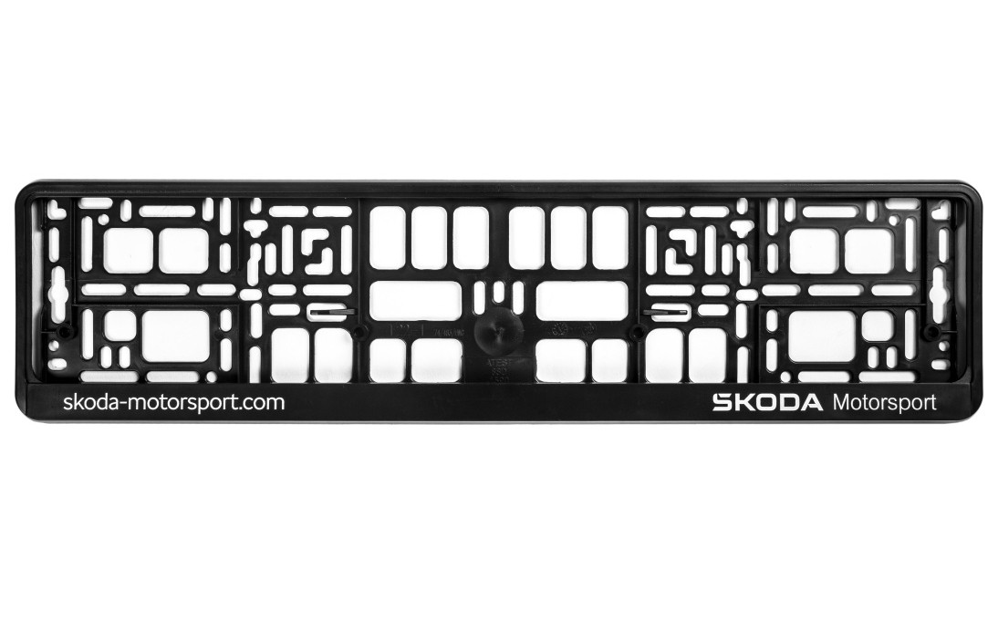 Original Skoda Motorsport Kennzeichenhalter Nummernschildhalter Halterung 000071800N