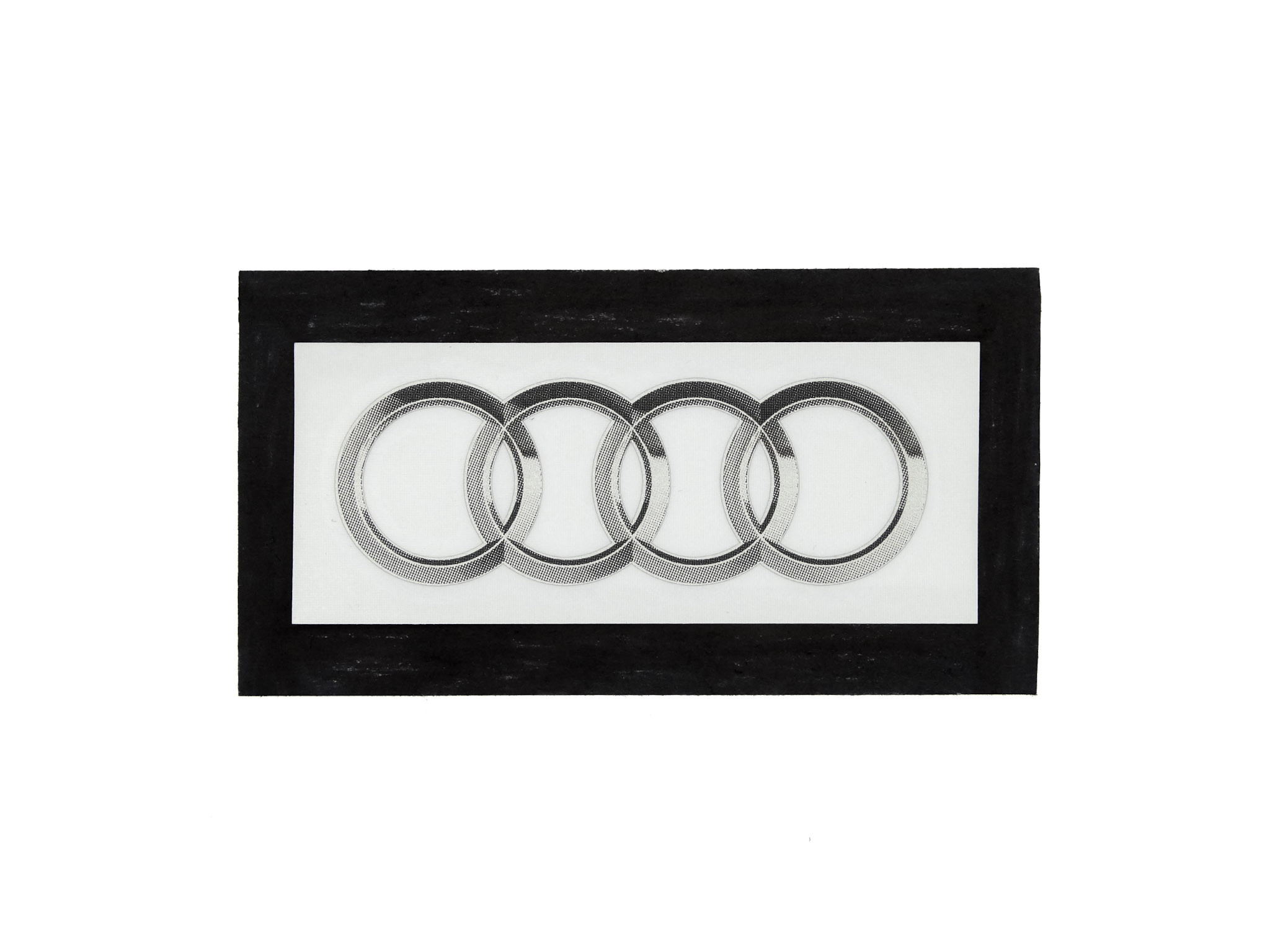  Original Audi Aufkleber Ringe Emblem Logo selbstklebend