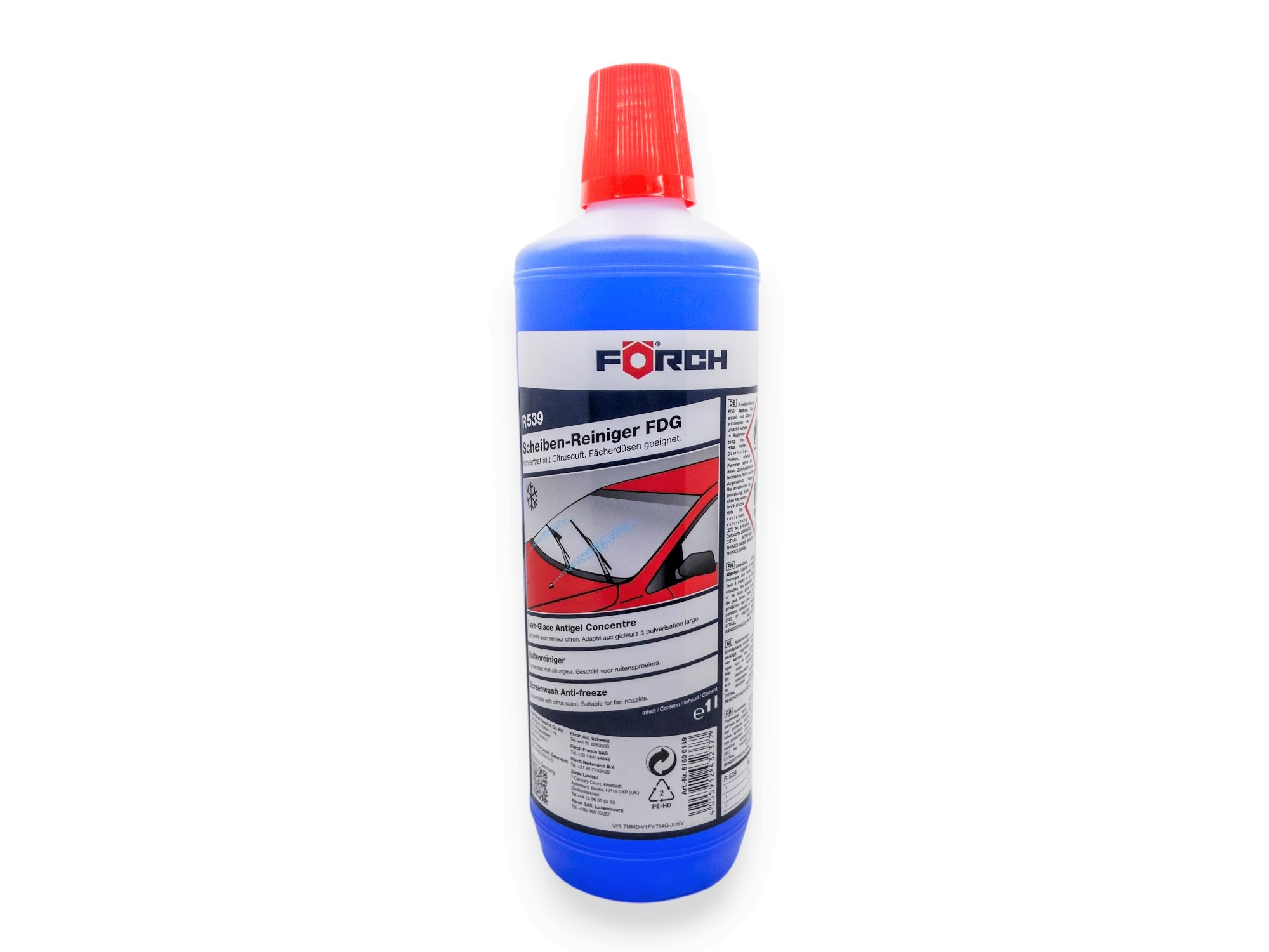 Förch Scheibenklar Scheibenfrostschutz Frostschutz Konzentrat 1 Liter -60°C