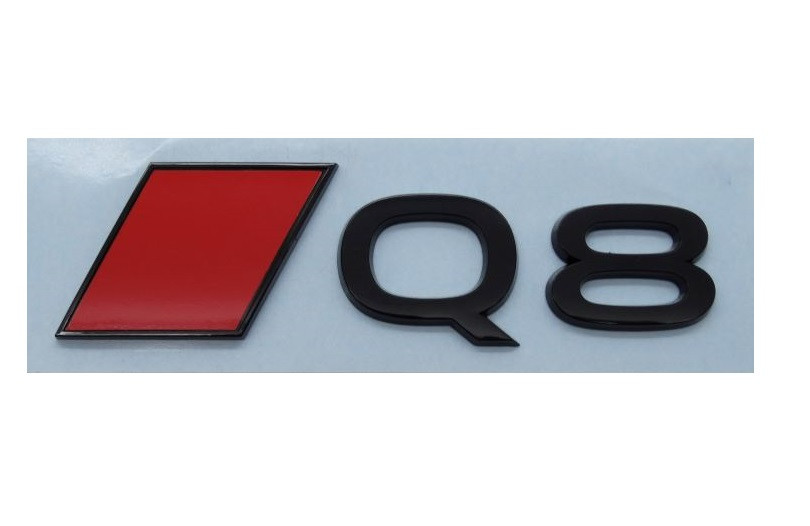 Original Audi Q8 e-tron Audi Sport Raute Schriftzug Emblem Logo