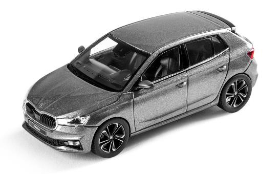 Skoda Fabia A07 Modellauto Miniatur 1:43 Graphite grau 