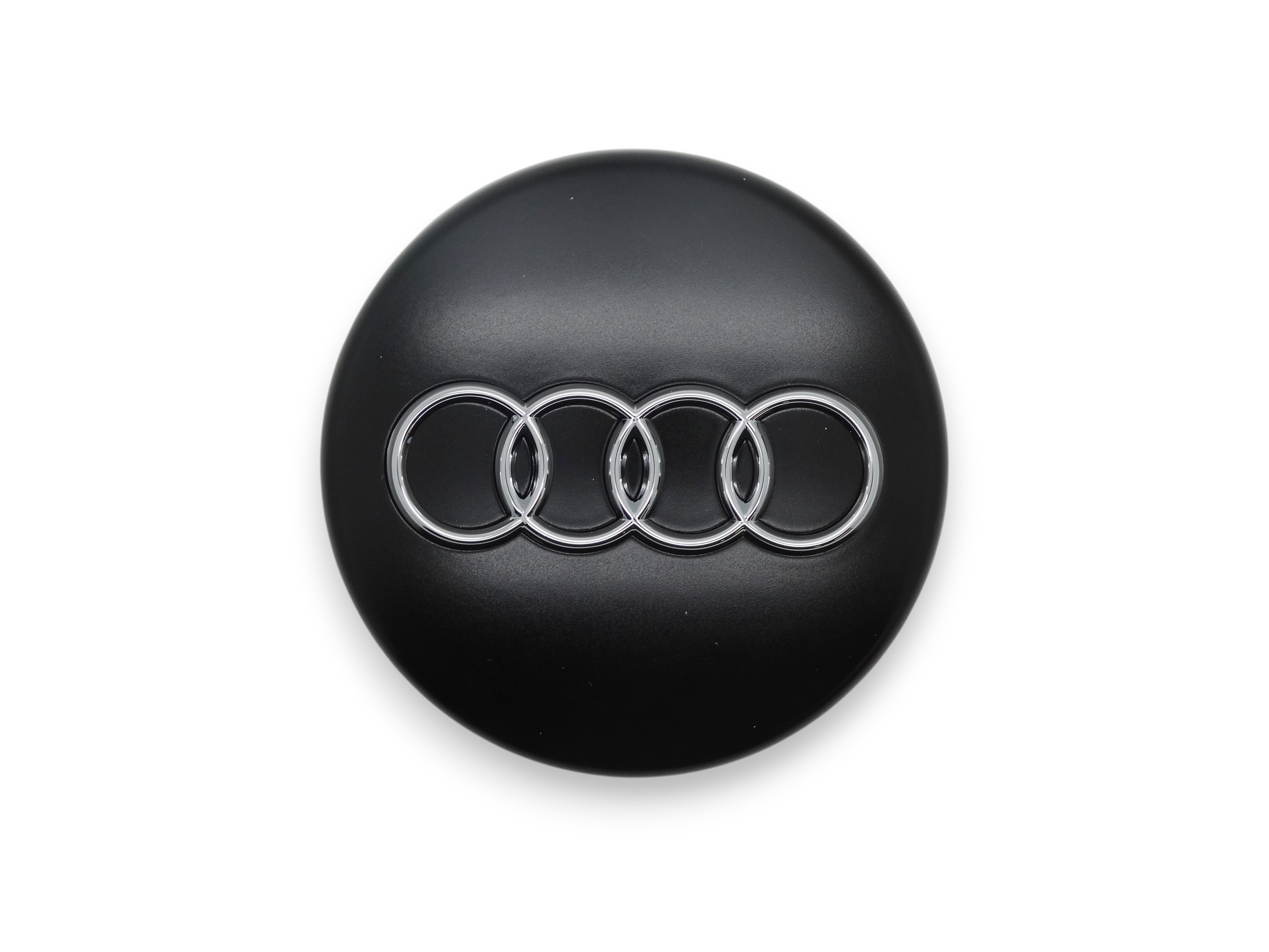 Original Audi Nabenkappe Deckel für Alufelge Schwarz Chromringe 4B0601170  LT7