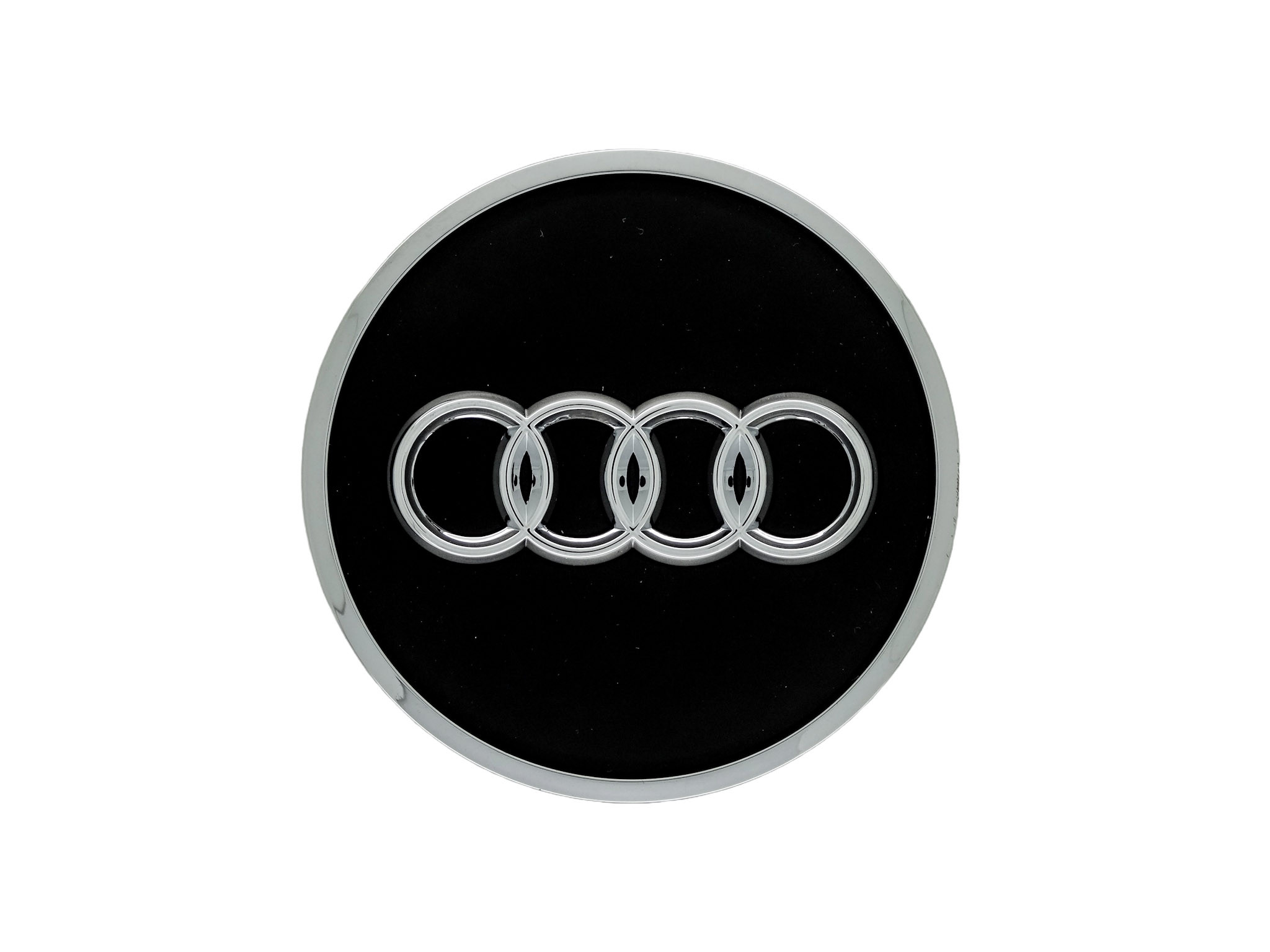 Original Audi Felgendeckel Nabendeckel Nabenkappe schwarz matt 