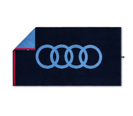 Audi Badehandtuch Strandlaken Strandtuch Handtuch dunkelblau 80x150cm 