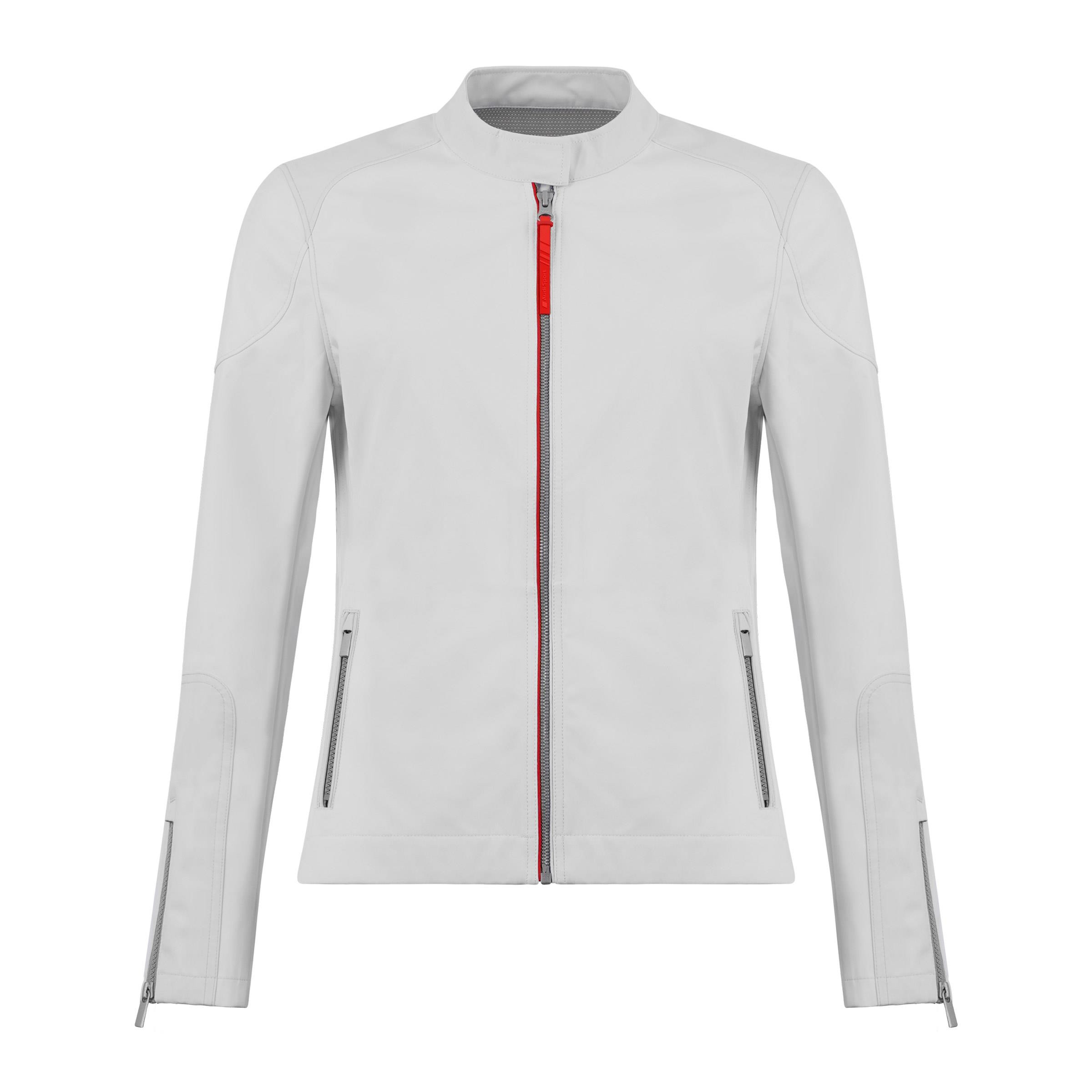 Audi Sport Damen Softshelljacke Jacke Übergangsjacke Bikerjacke weiß
