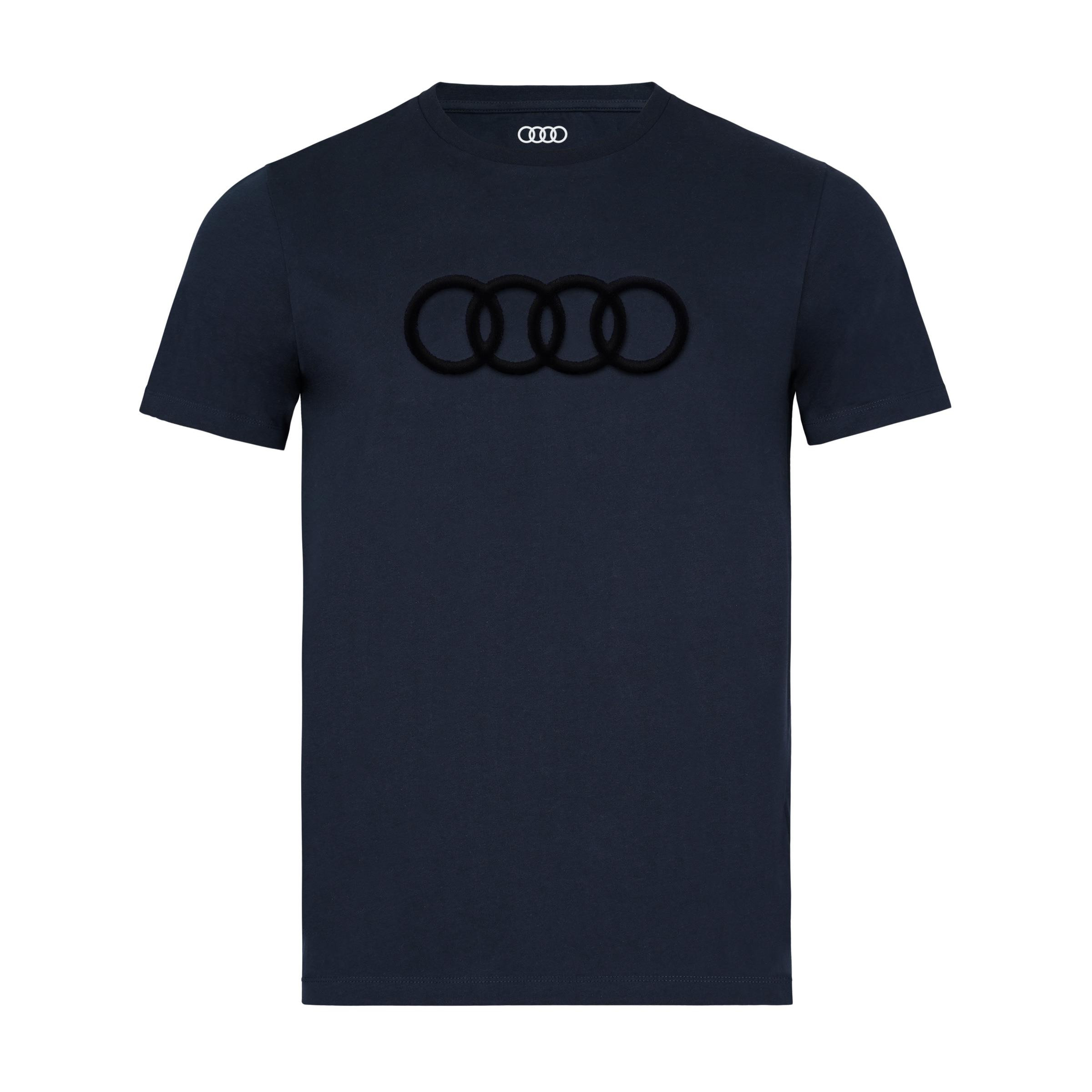 Audi Herren T-Shirt Audi Ringe dunkelblau