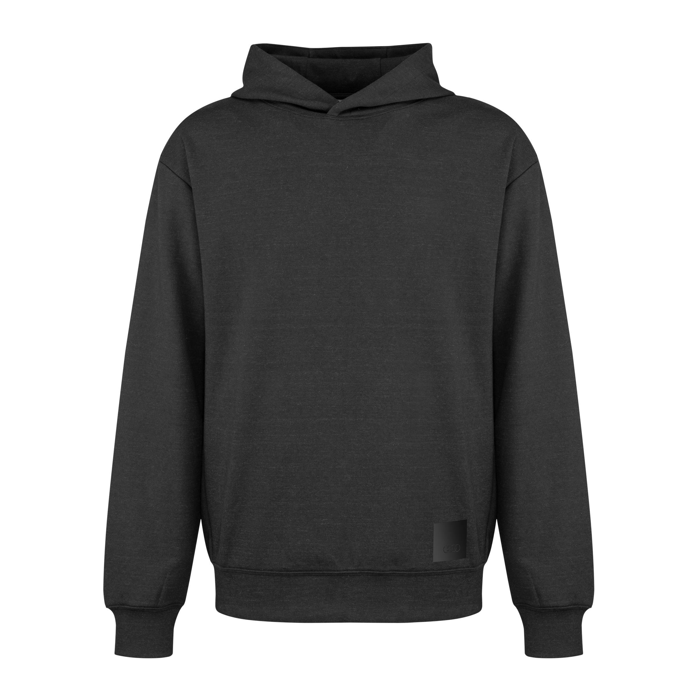 Audi Hoodie Kapuzenpullover Sweatshirt Pullover Herren Audi Ringe dunkelgrau