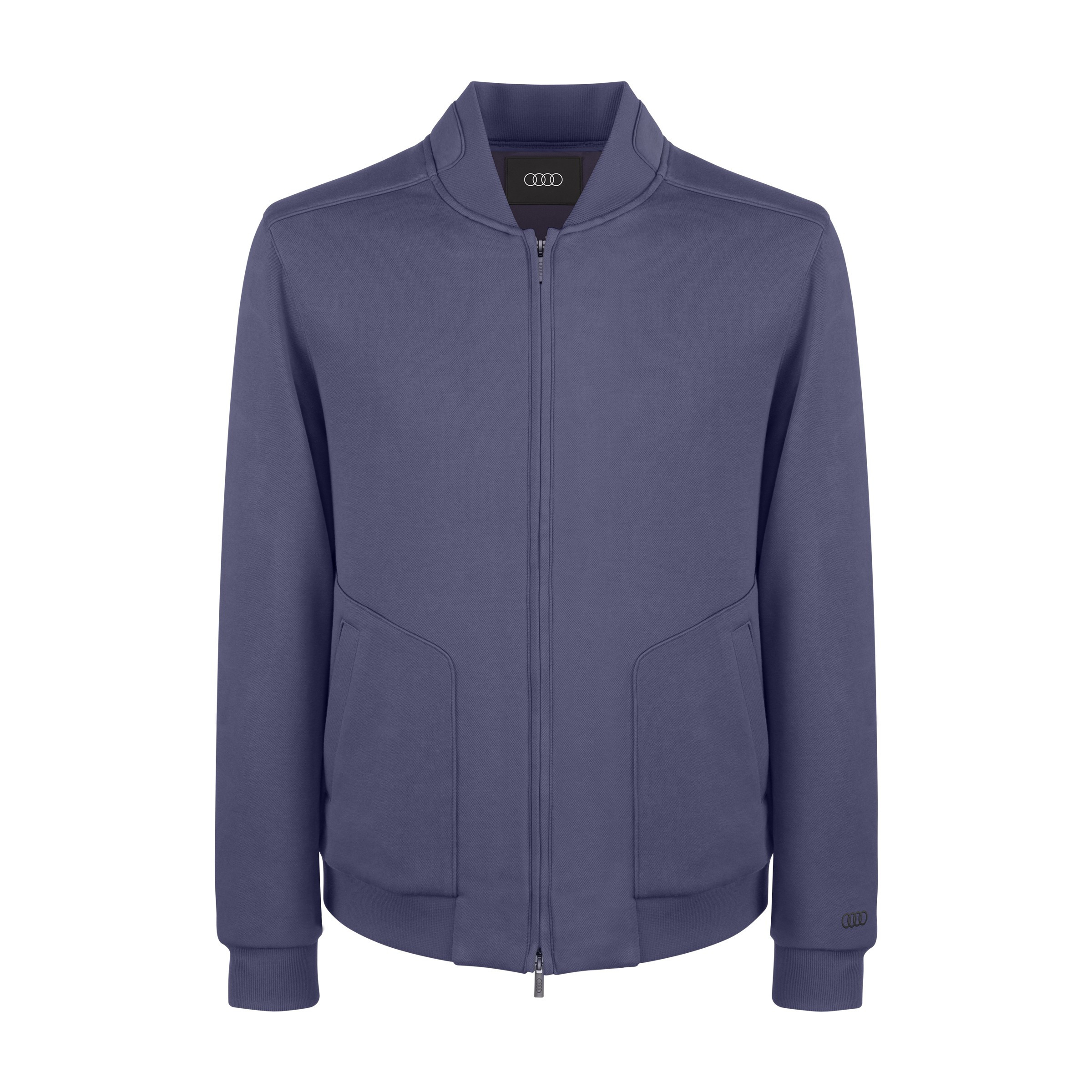 Audi Midlayerjacke Übergangsjacke Sweatjacke Herren Audi Ringe Logo dunkelblau 