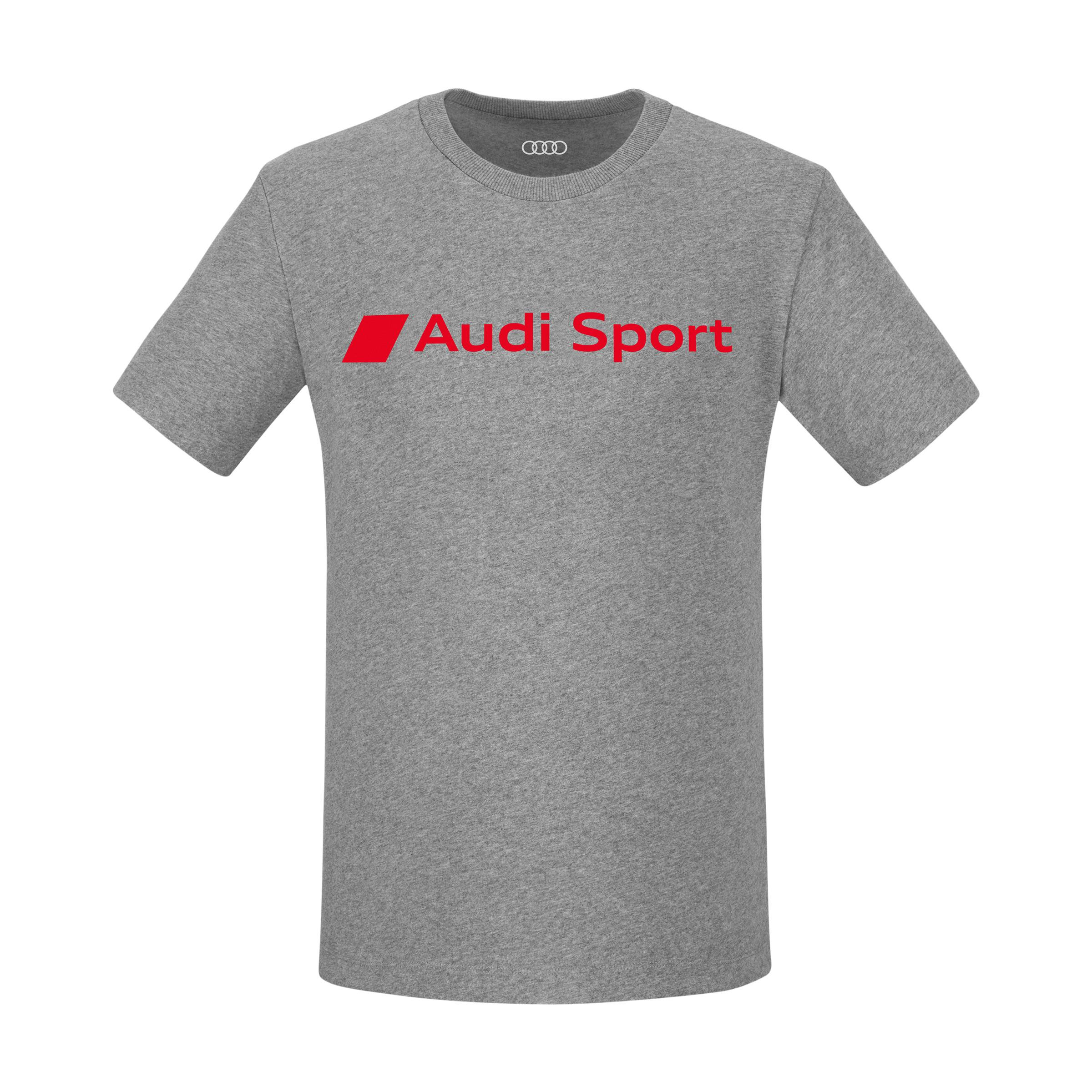 Audi Sport T-Shirt Herren grau melange Audi Sport Logo 313250200