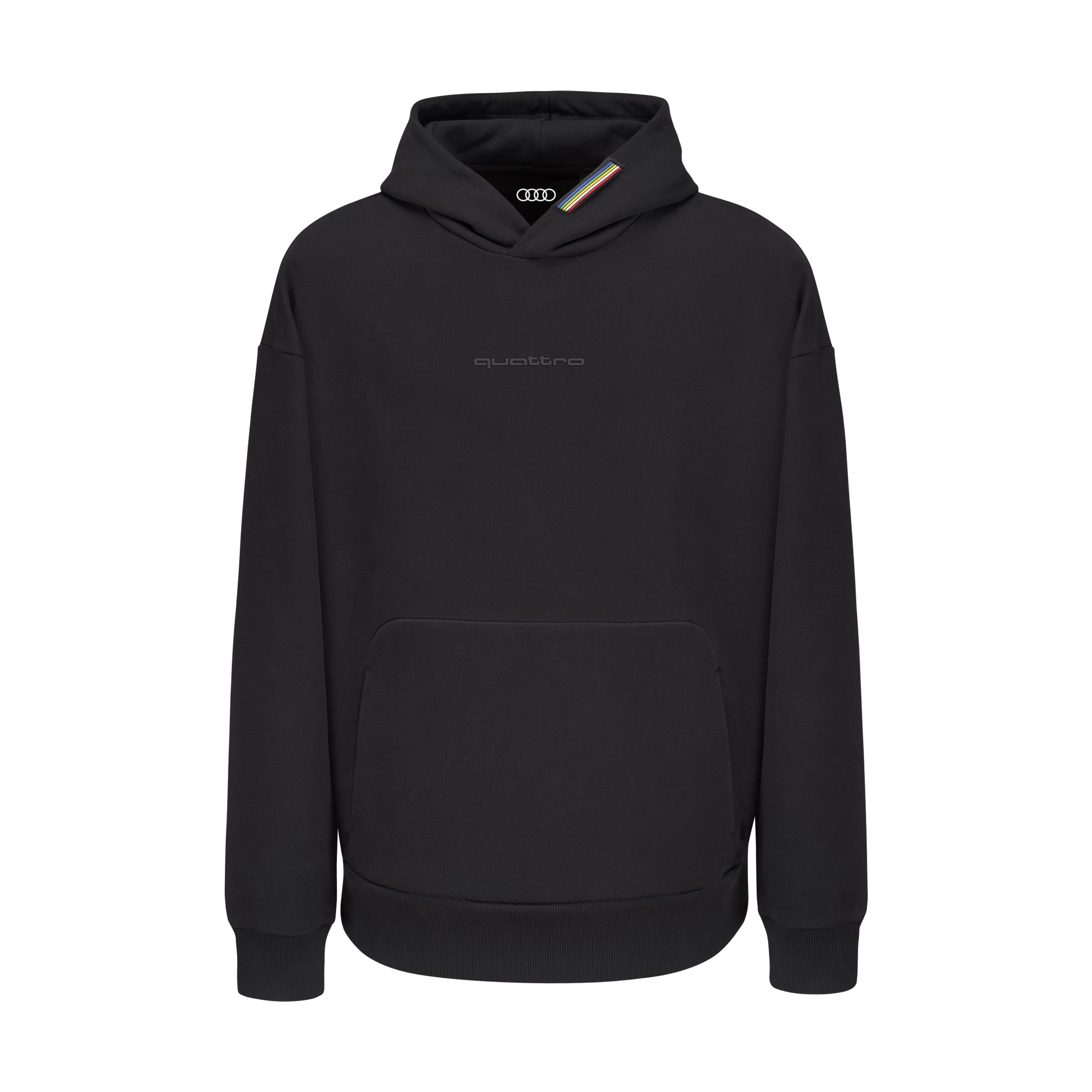 Audi quattro pulse Hoodie Kapuzenpullover Sweatshirt Pullover Herren schwarz